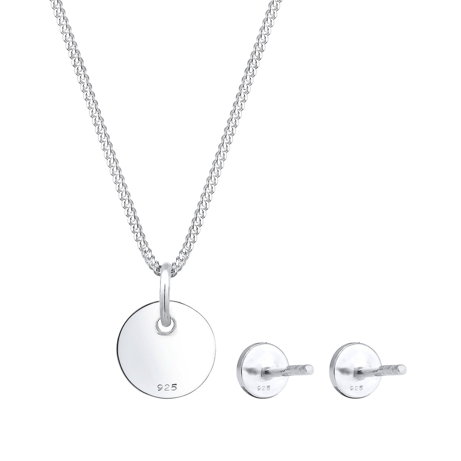 Silber - Elli | Schmuckset  Geo | 925er Sterling Silber