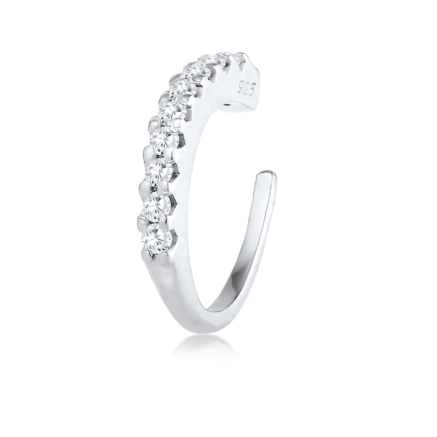Silber - Elli | Single Earcuff | Zirkonia | 925er Sterling Silber