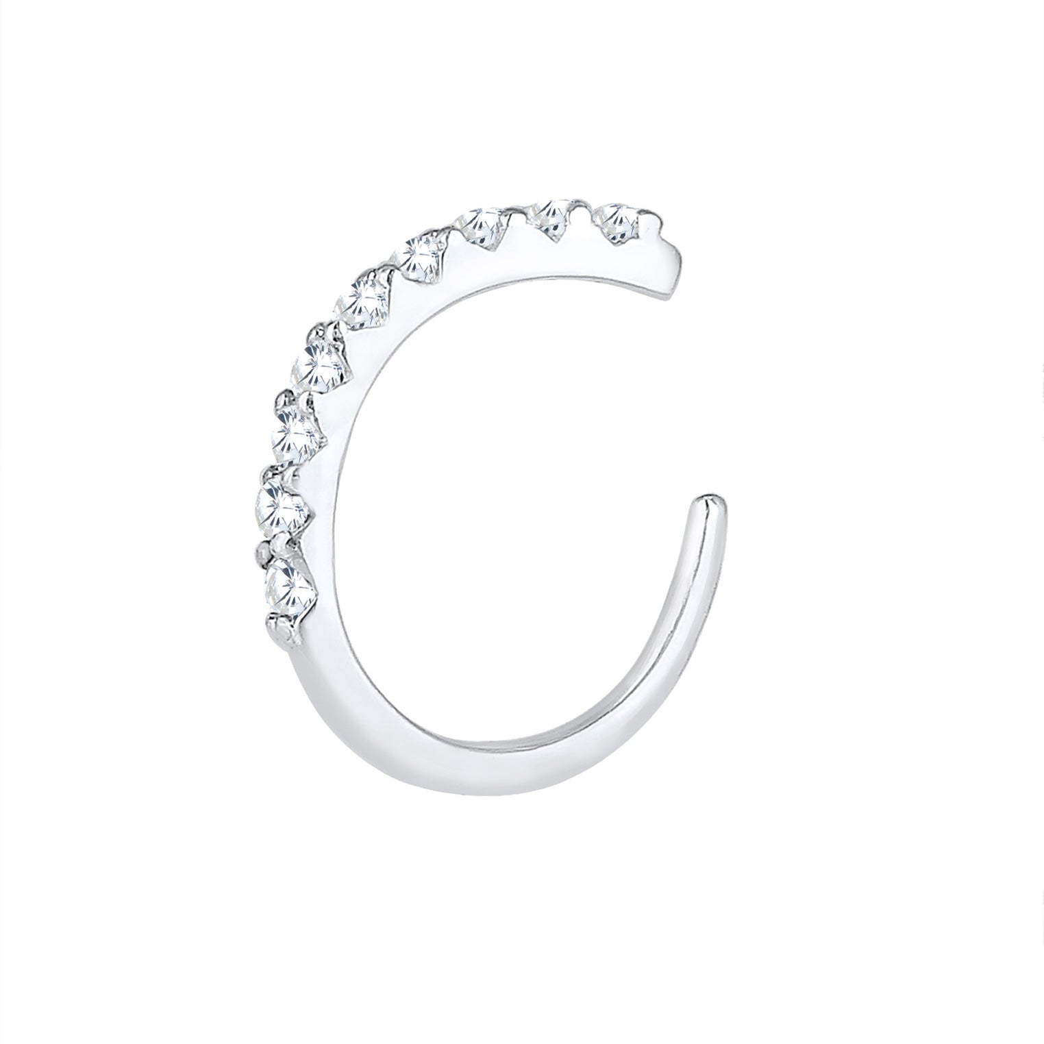 Silber - Elli | Single Earcuff | Zirkonia | 925er Sterling Silber