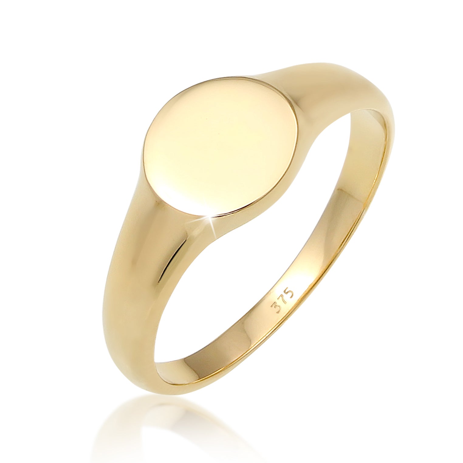 Gold - Elli PREMIUM | Siegelring | 375 Gelbgold
