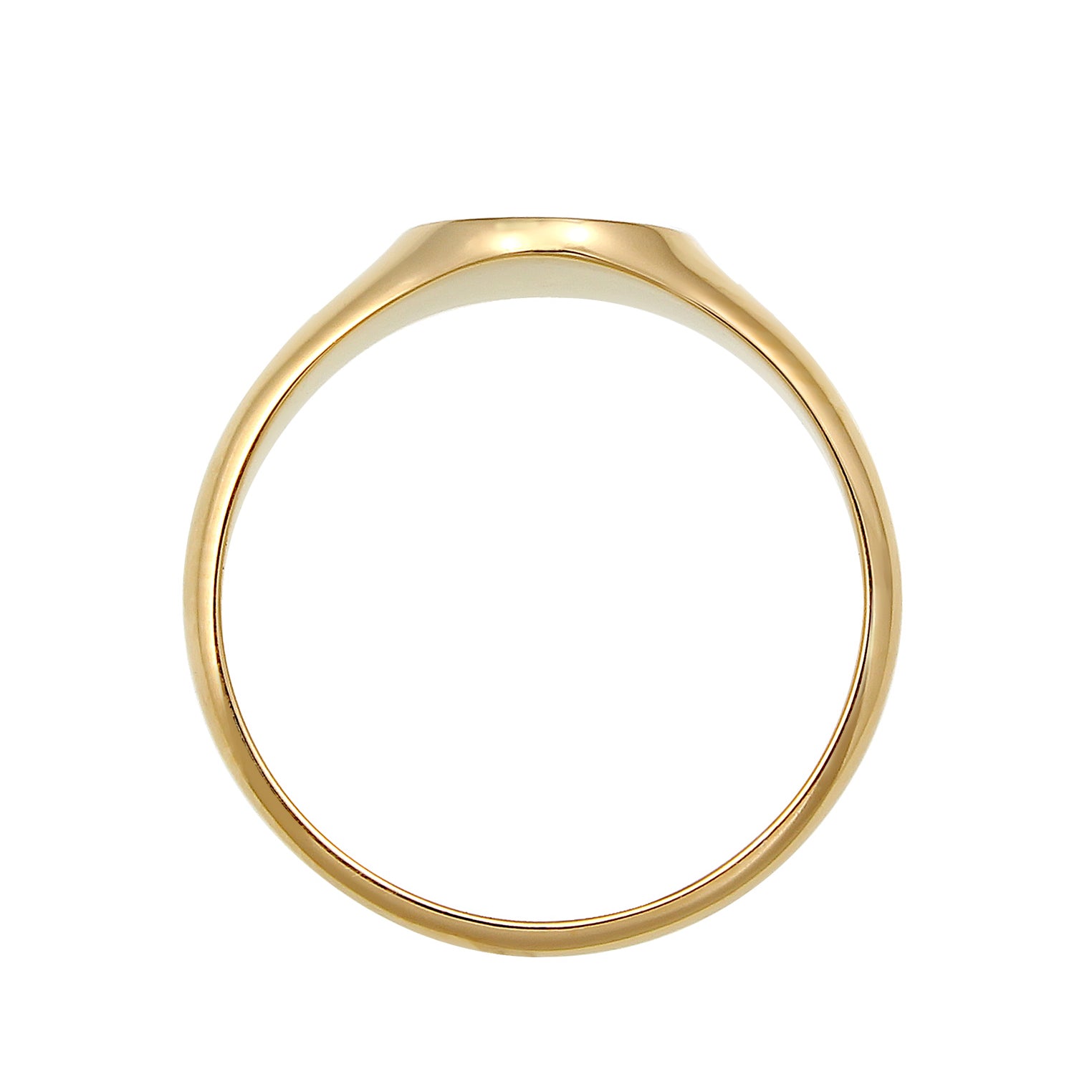 Gold - Elli PREMIUM | Siegelring | 375 Gelbgold