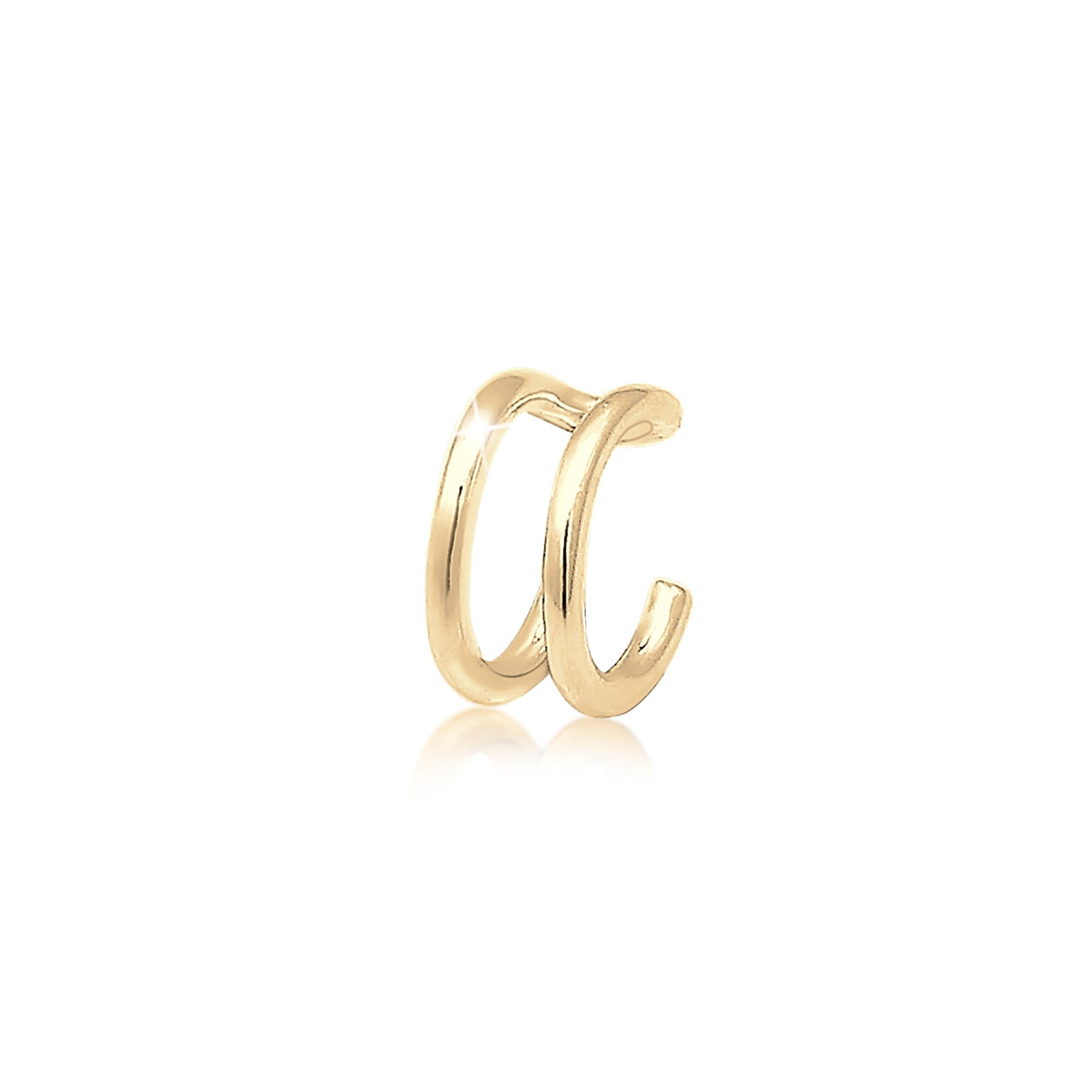 Gold - Elli | Single Earcuff | 925 Sterling Silber vergoldet