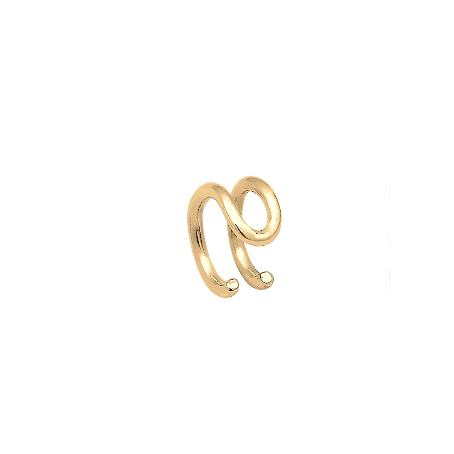Gold - Elli | Single Earcuff | 925 Sterling Silber vergoldet