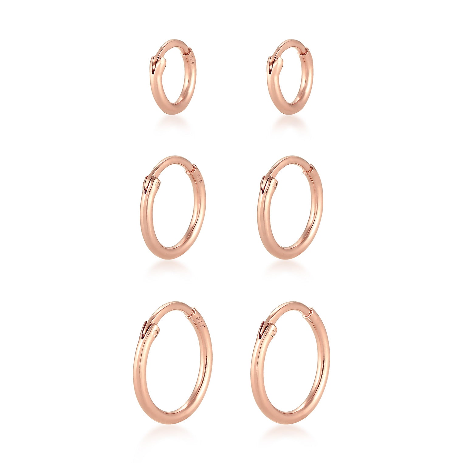 Roségold - Elli | Ohrringset | 925 Sterling Silber Rosegold