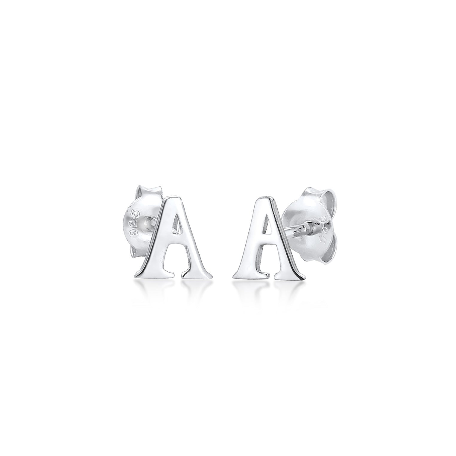 Silber - Elli | Ohrstecker Buchstabe | 925er Sterling Silber