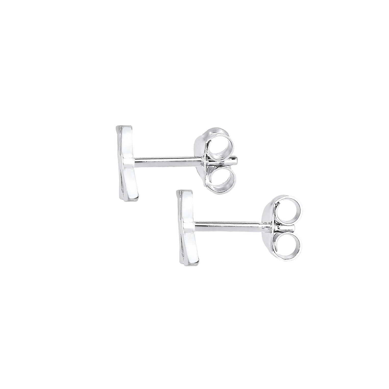 Silber - Elli | Ohrstecker Buchstabe | 925er Sterling Silber