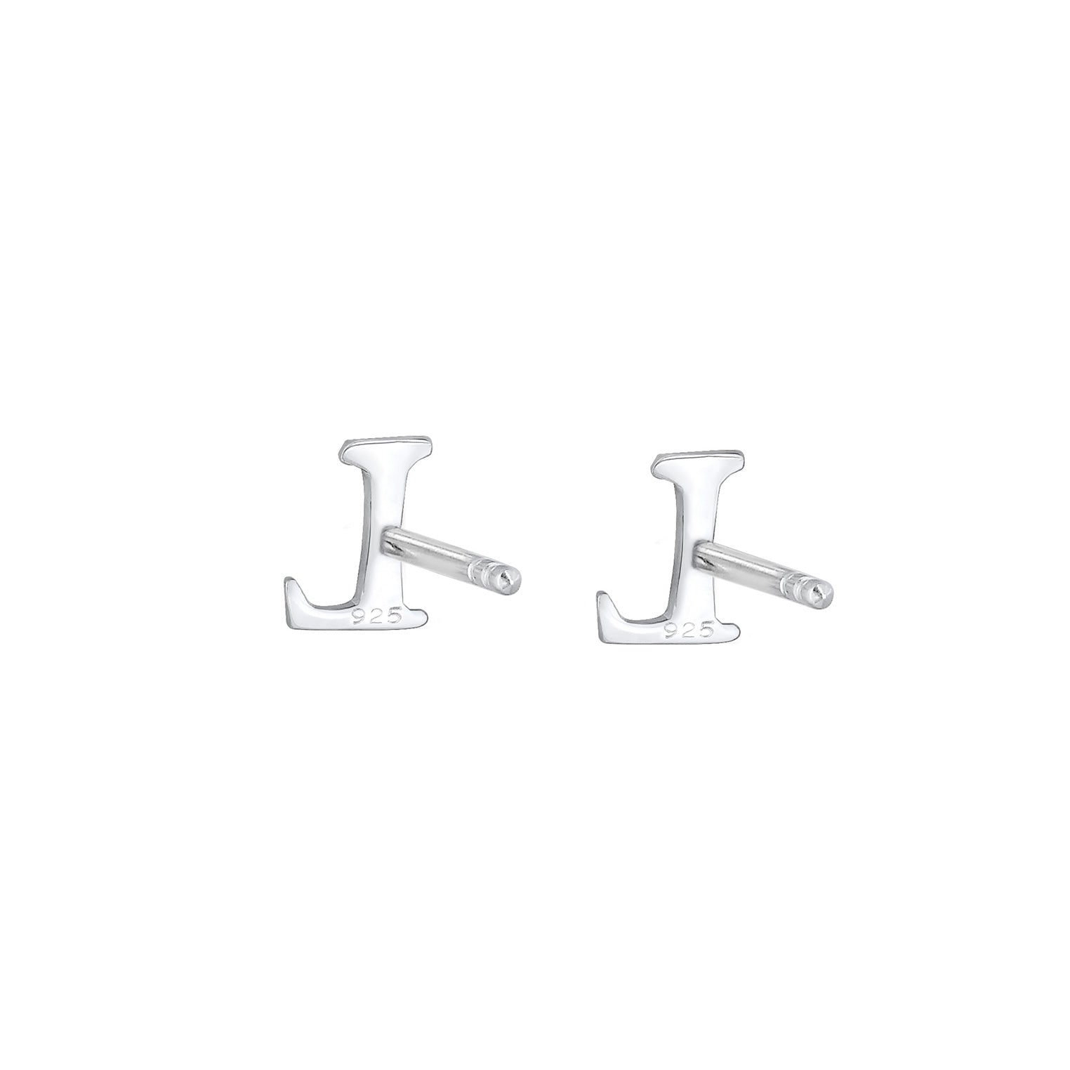 Silber - Elli | Ohrstecker Buchstabe | 925er Sterling Silber