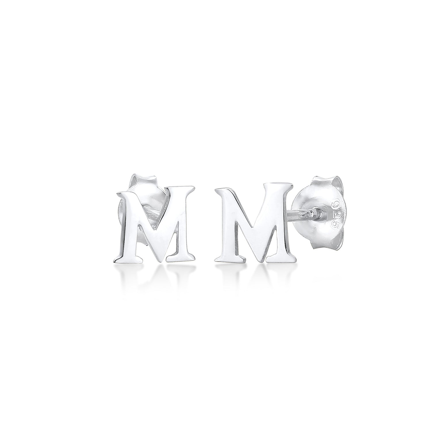 Silber - Elli | Ohrstecker Buchstabe | 925er Sterling Silber