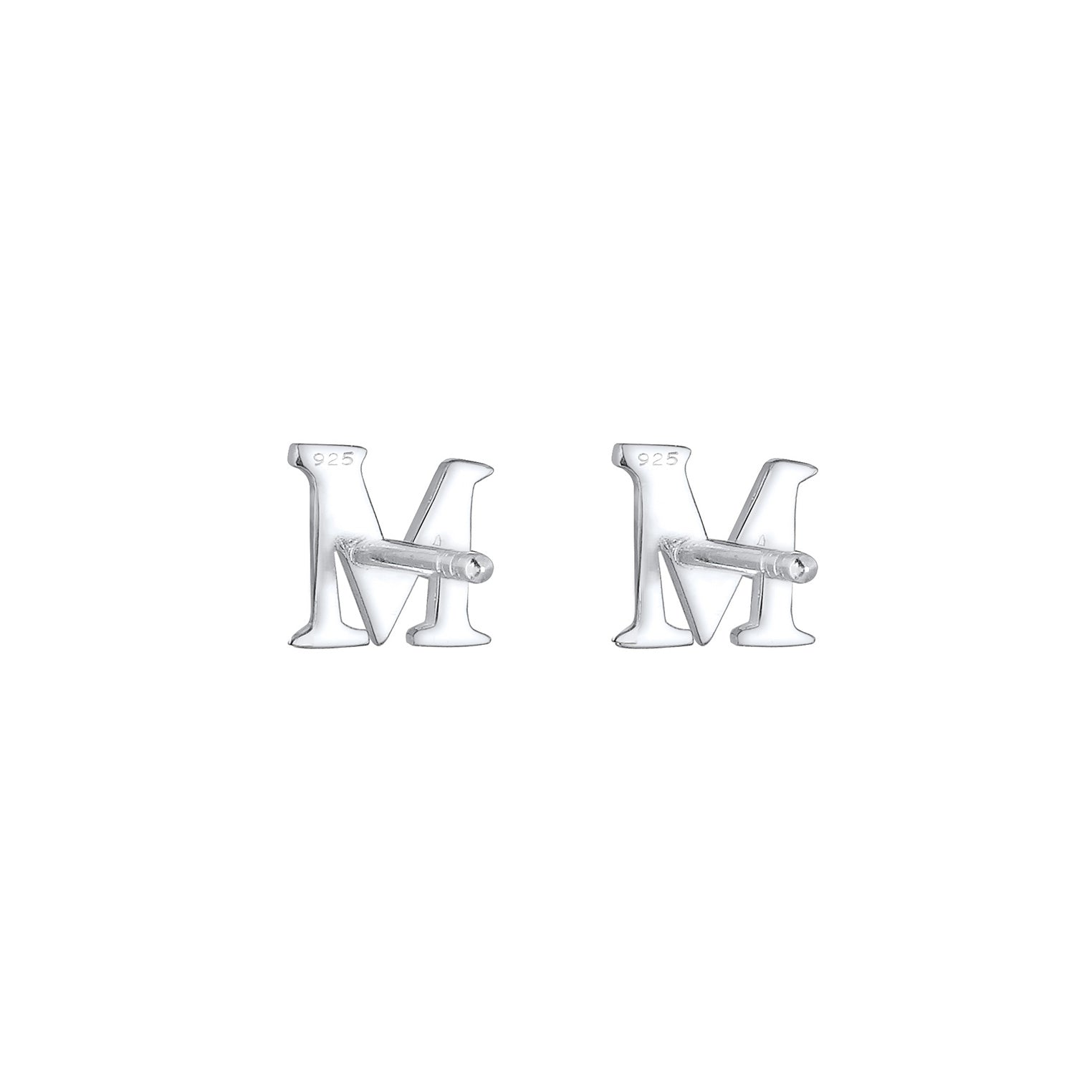 Silber - Elli | Ohrstecker Buchstabe | 925er Sterling Silber