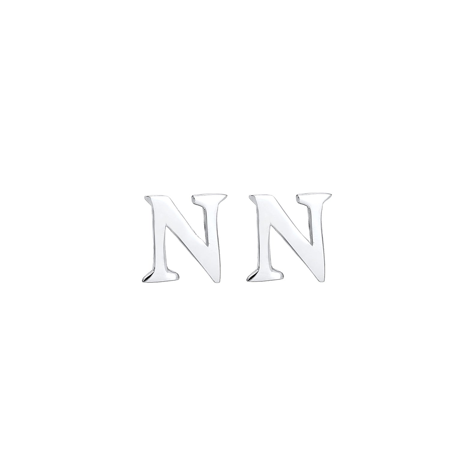 Silber - Elli | Ohrstecker Buchstabe | 925er Sterling Silber