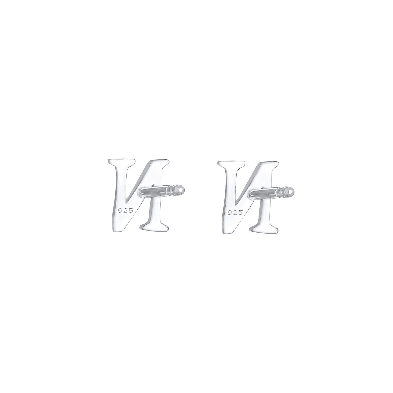 Silber - Elli | Ohrstecker Buchstabe | 925er Sterling Silber