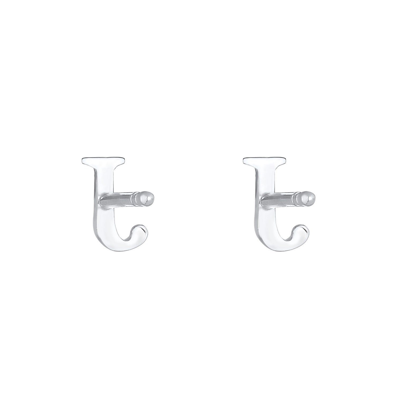Silber - Elli | Ohrstecker Buchstabe | 925er Sterling Silber