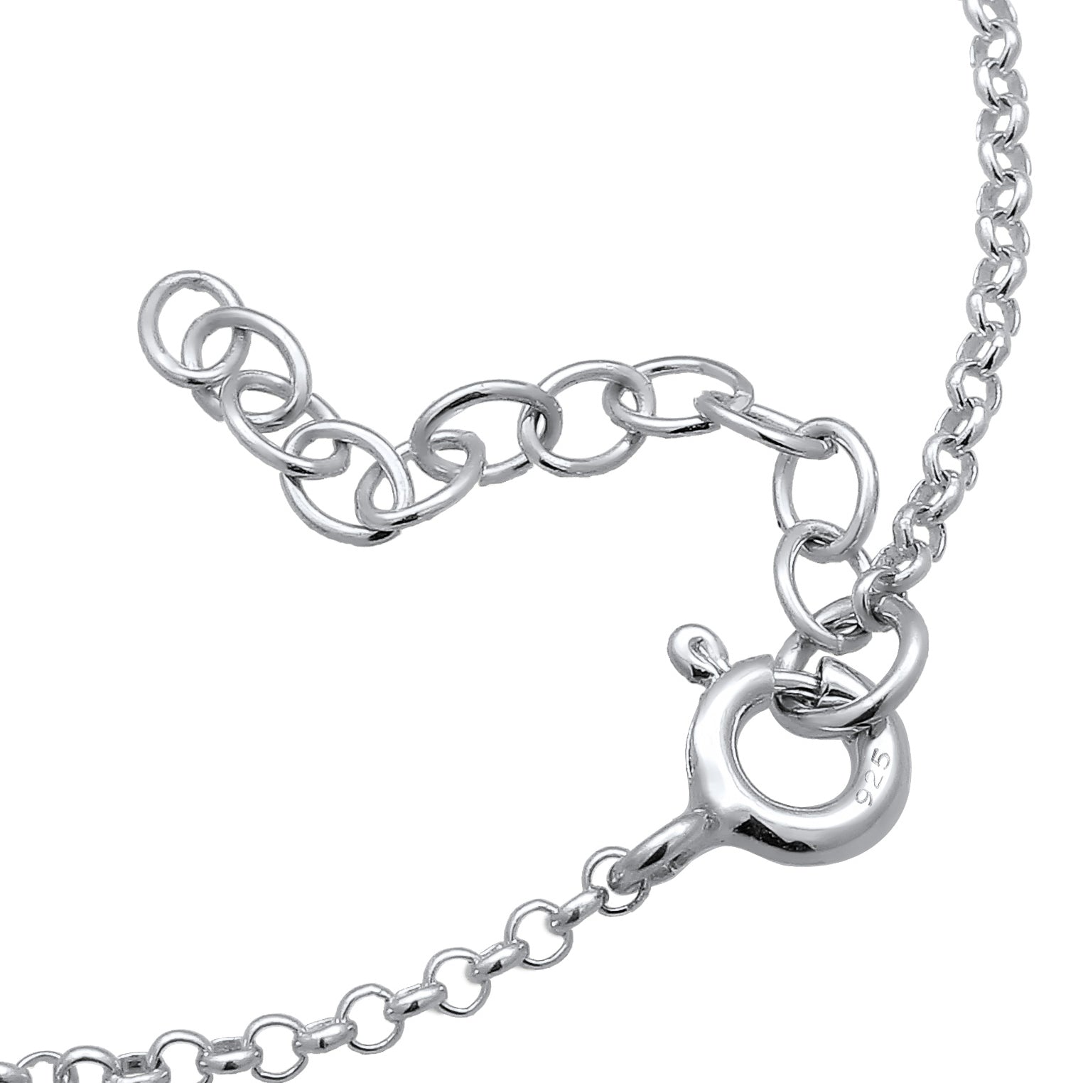 Silber - Elli | Armband Herz | Kristall ( Pink ) | 925er Sterling Silber