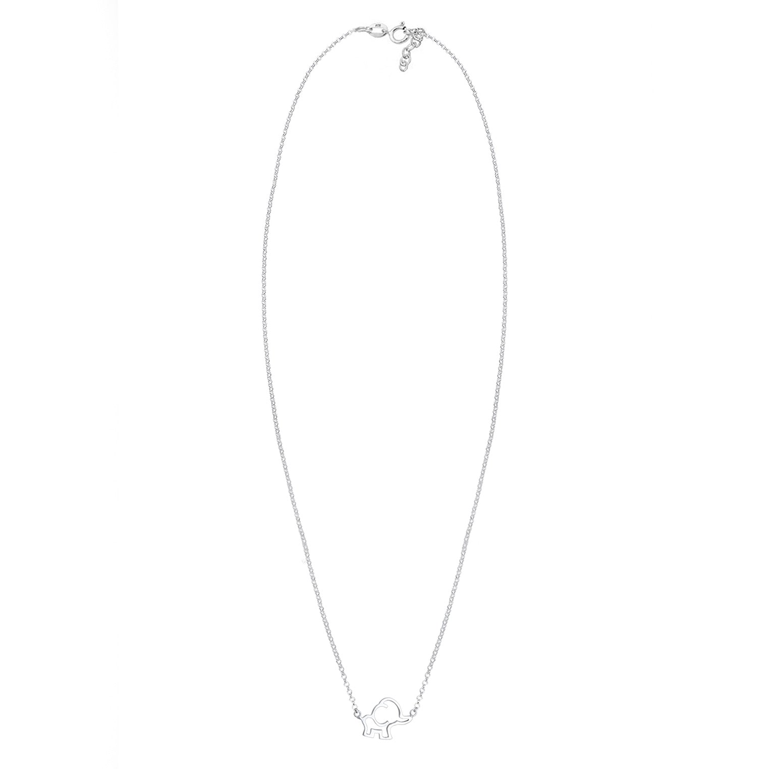 Silber - Elli | Halskette Elefant | 925er Sterling Silber