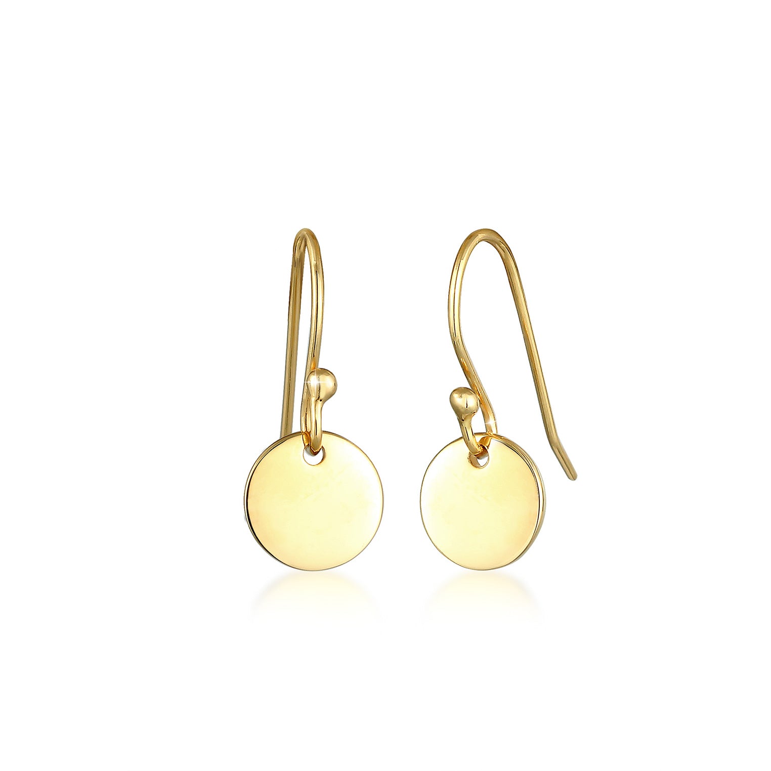 Gold - Elli | Ohrhänger Geo | 925 Sterling Silber vergoldet