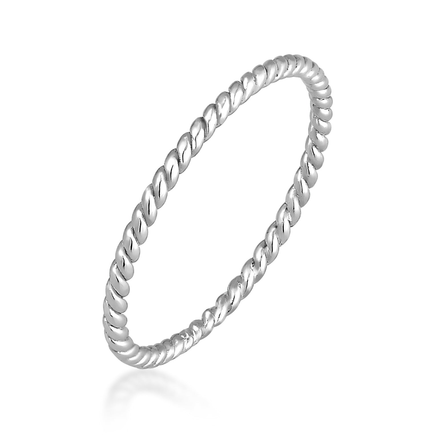 Silber - Elli PREMIUM | Ring Geo | 585 Weißgold