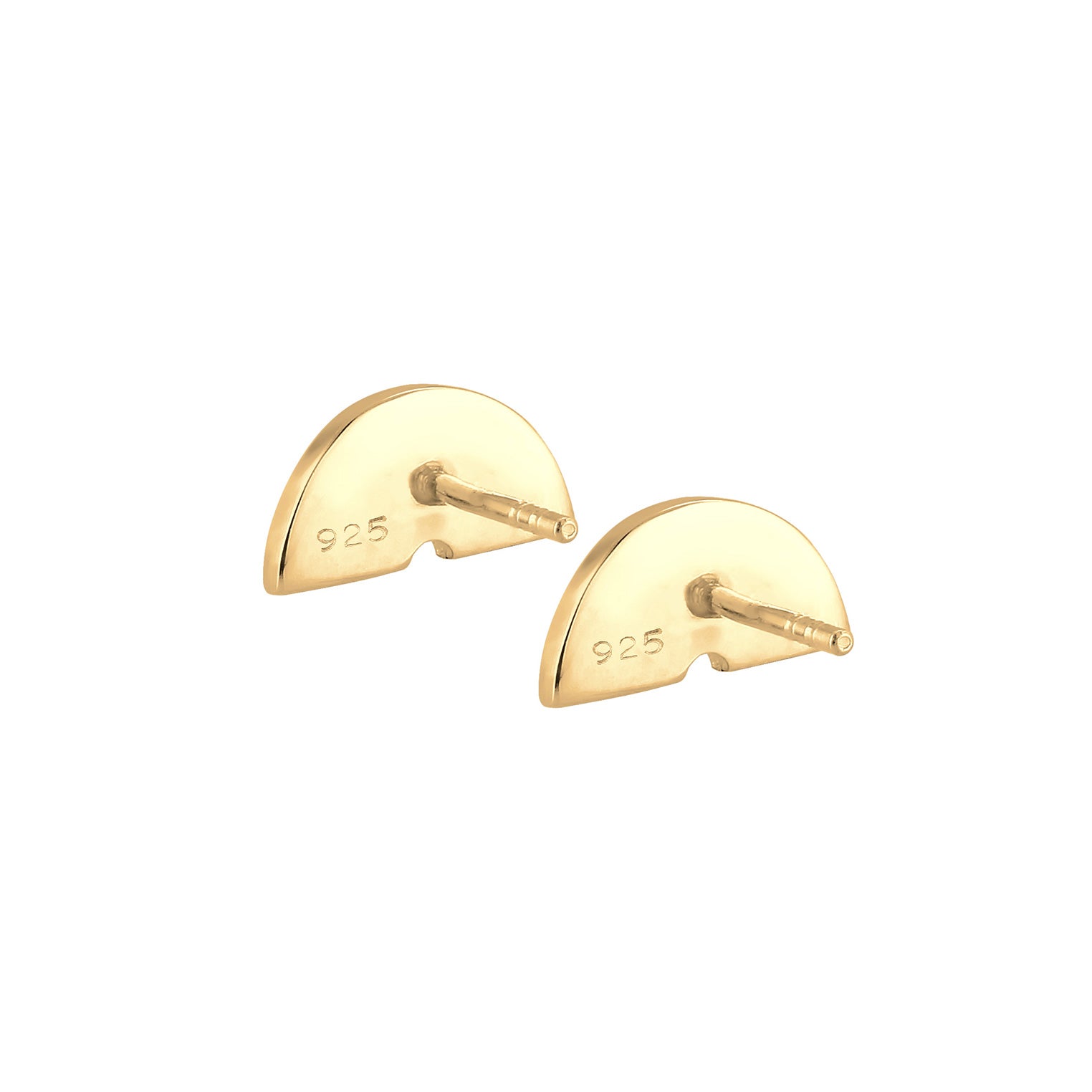 Gold - Elli | Ohrring Regenbogen | Kristall ( Rosa ) | 925 Sterling Silber vergoldet