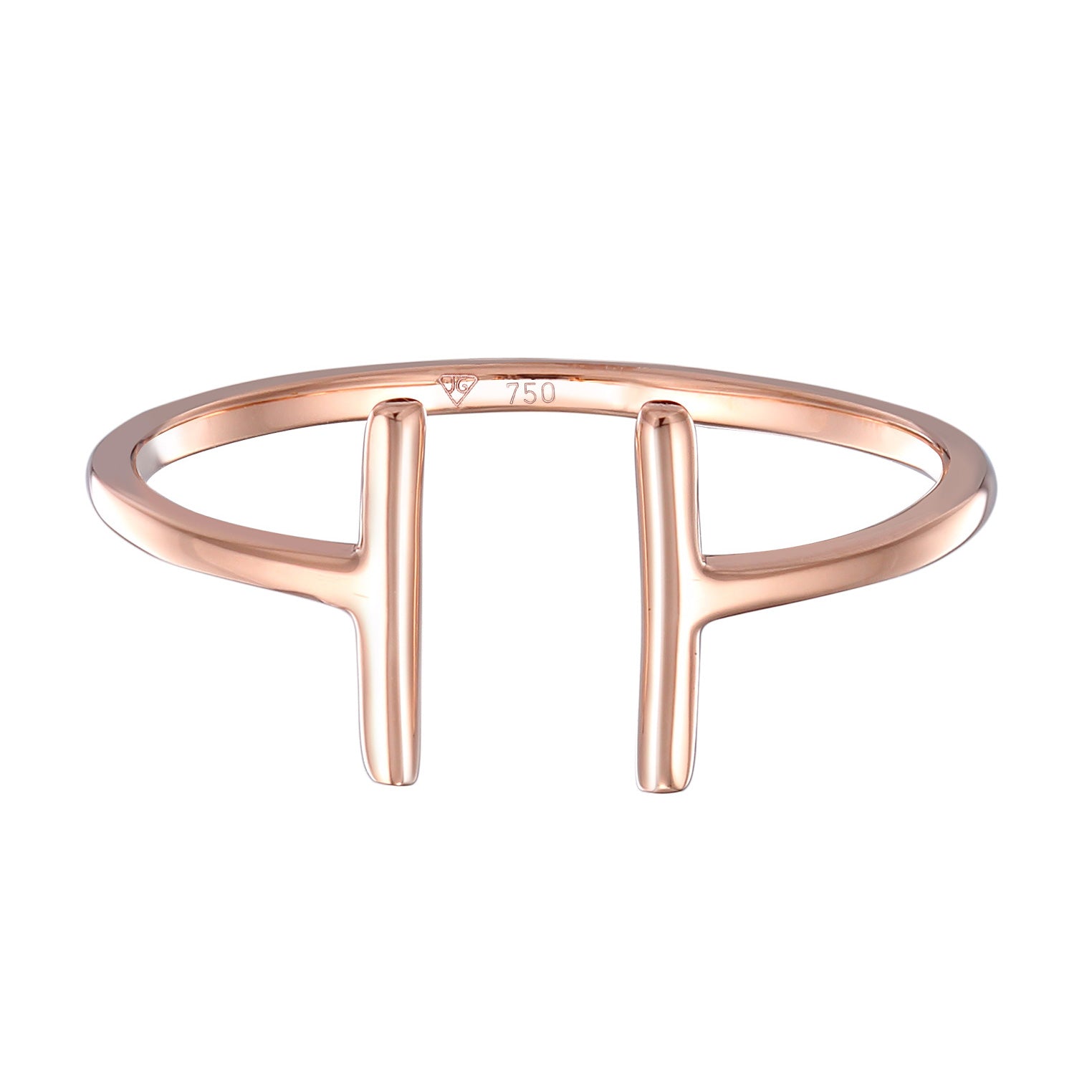 Gold - Elli PREMIUM | Ring Geo | 750 Roségold