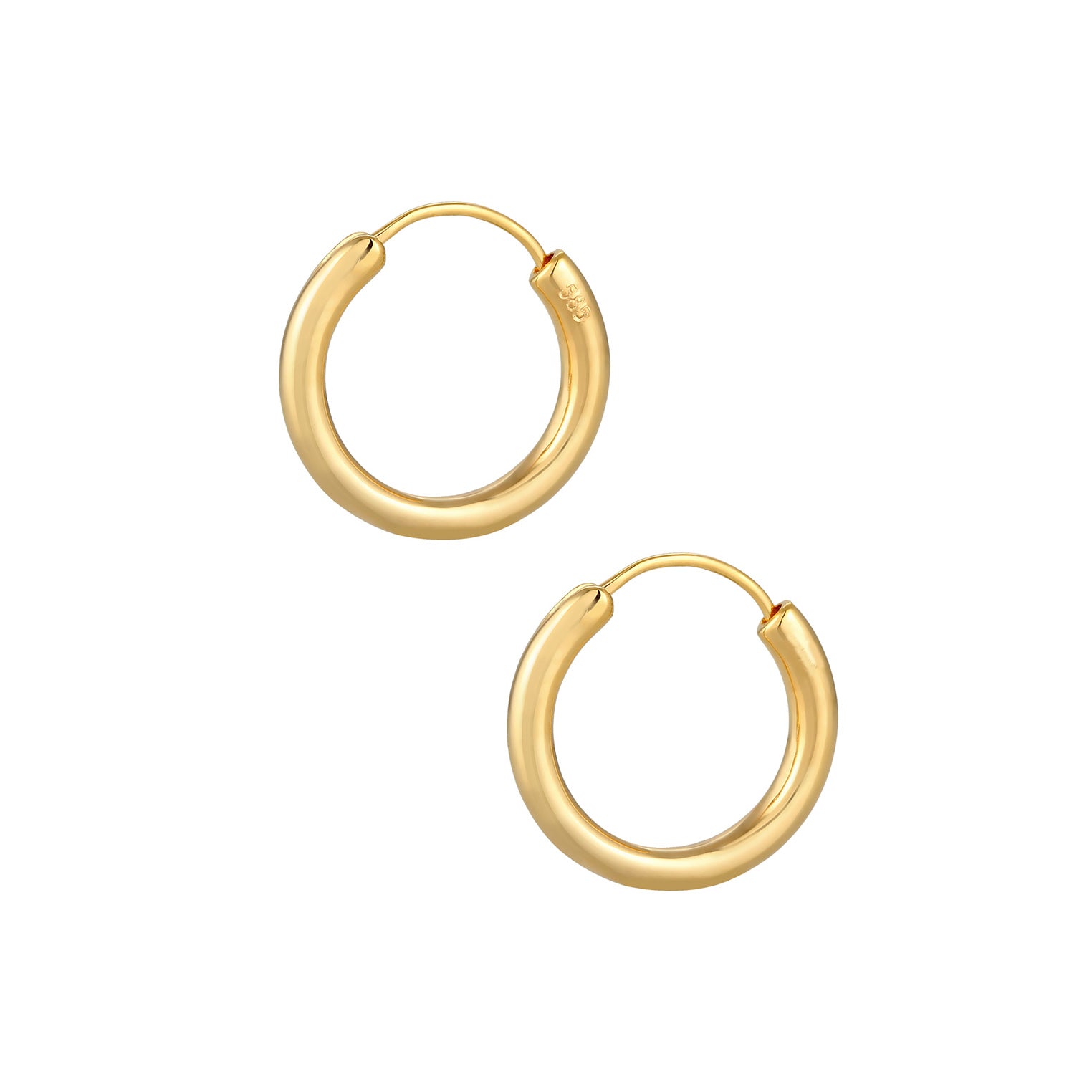 Gold - Elli PREMIUM | Creole | 585 Gelbgold