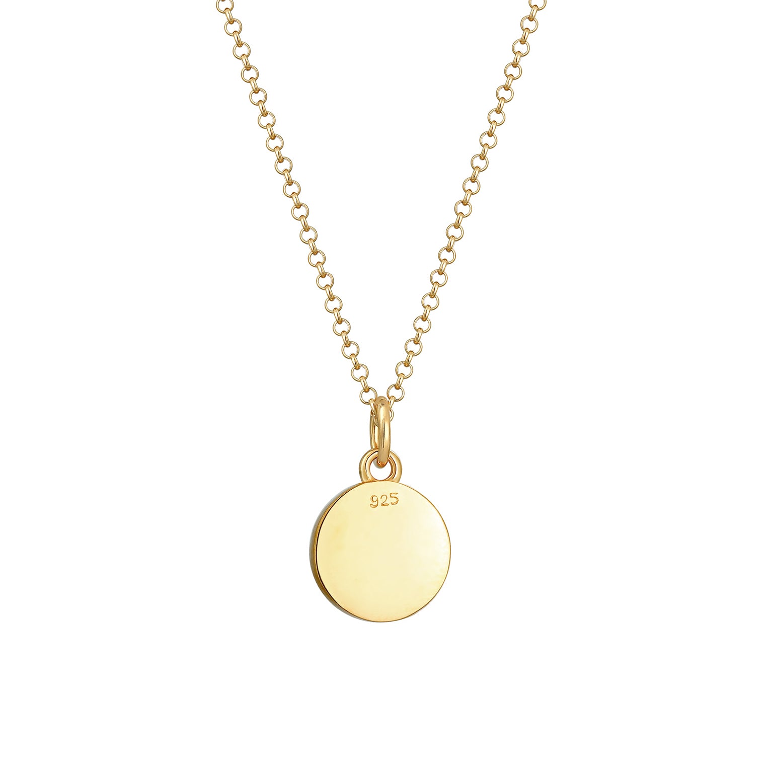 Gold - Elli | Halskette Buchstabe L | 925 Sterling Silber vergoldet