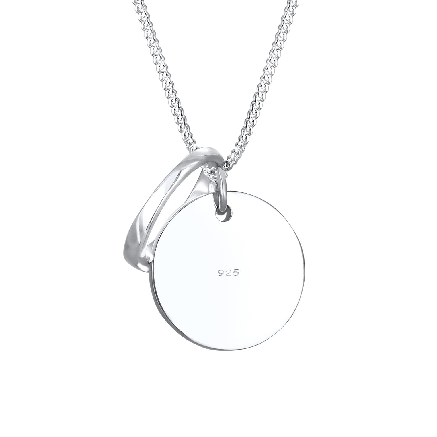 Silber - Elli | Taufring | Kristall (Weiß) | Babyfuß | 925er Silber
