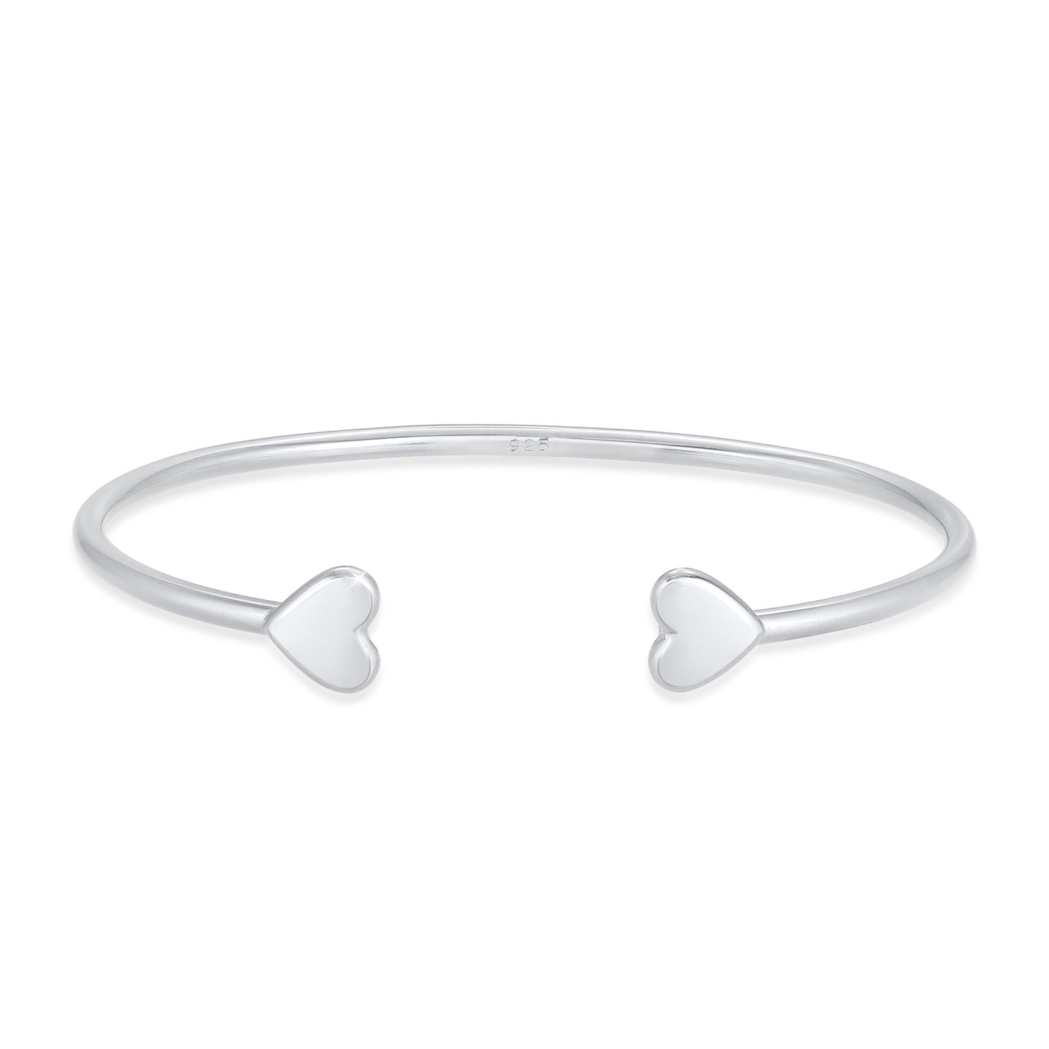 Silber - Elli PREMIUM | Armreif Herz | 925er Sterling Silber