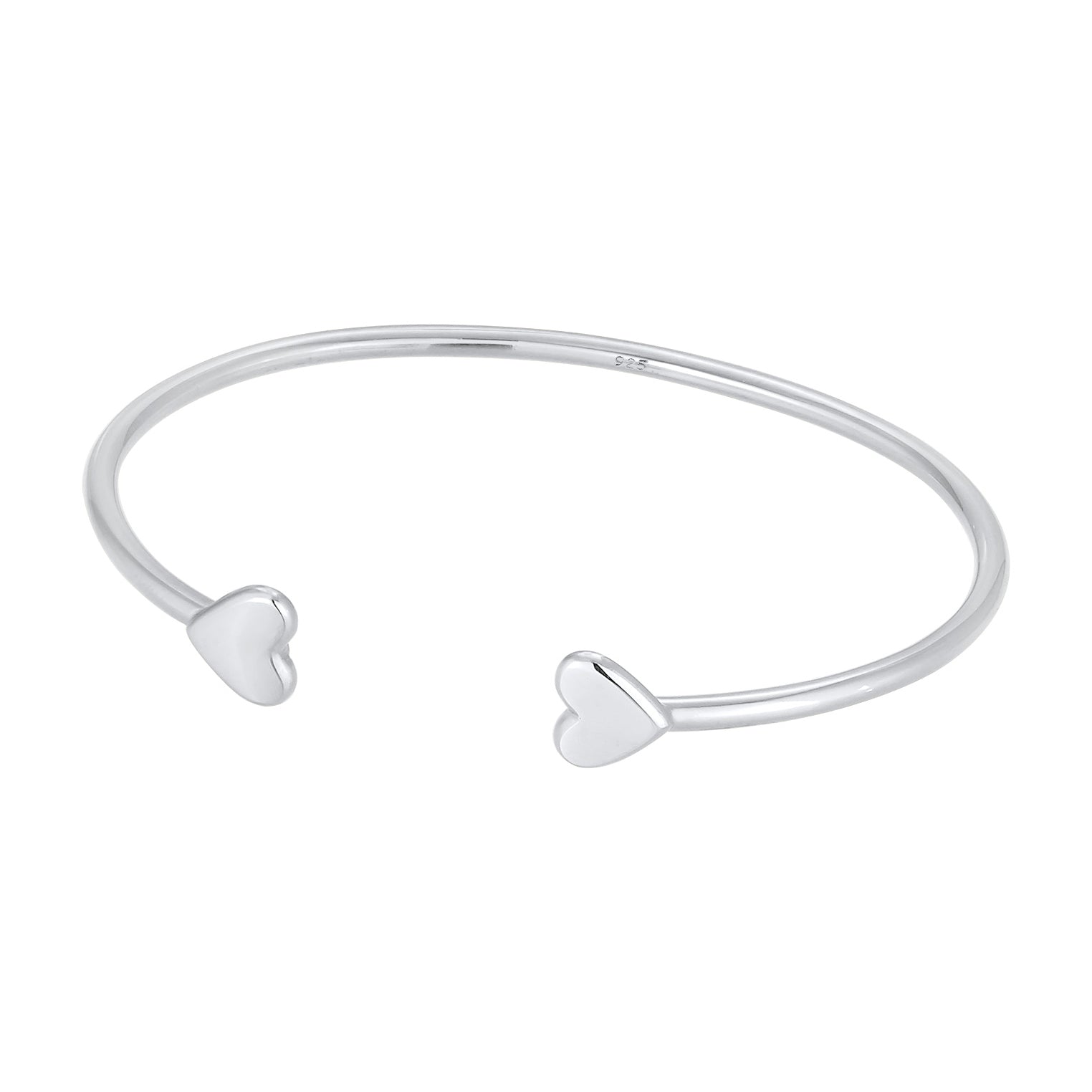 Silber - Elli PREMIUM | Armreif Herz | 925er Sterling Silber