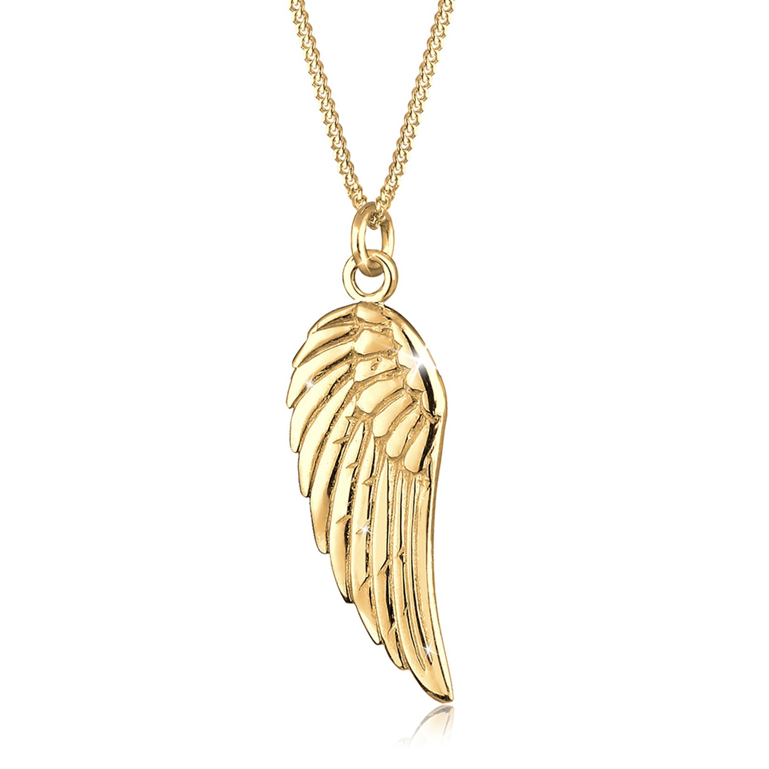 Gold - Elli | Halskette Flügel | 925 Sterling Silber vergoldet