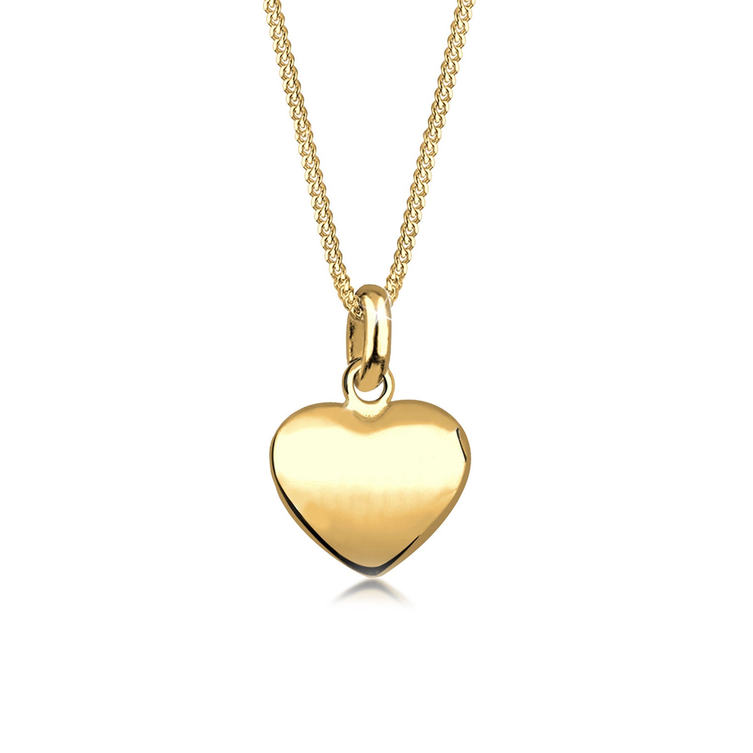 Gold - Elli | Halskette Herz | 925 Sterling Silber vergoldet