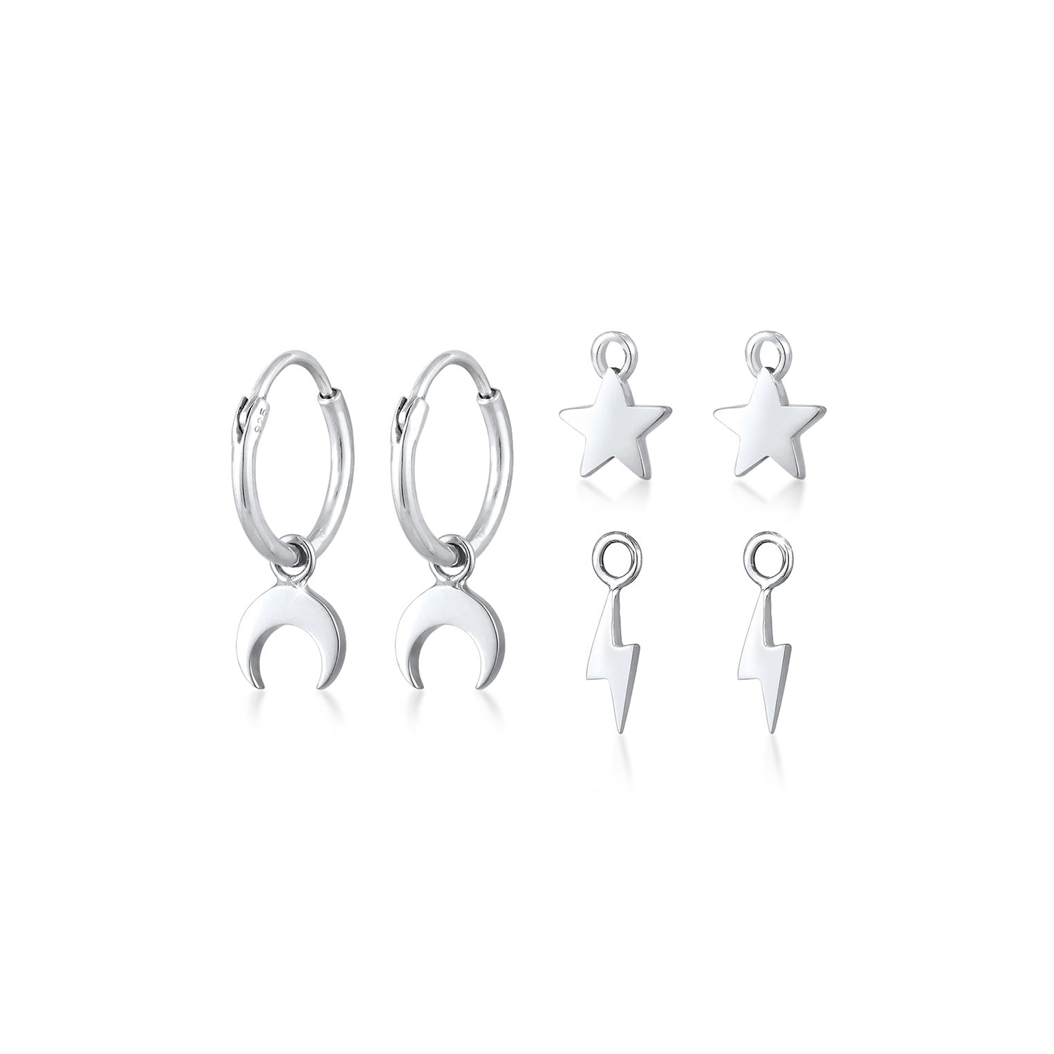 Silber - Elli | Creole Astro | 925er Sterling Silber