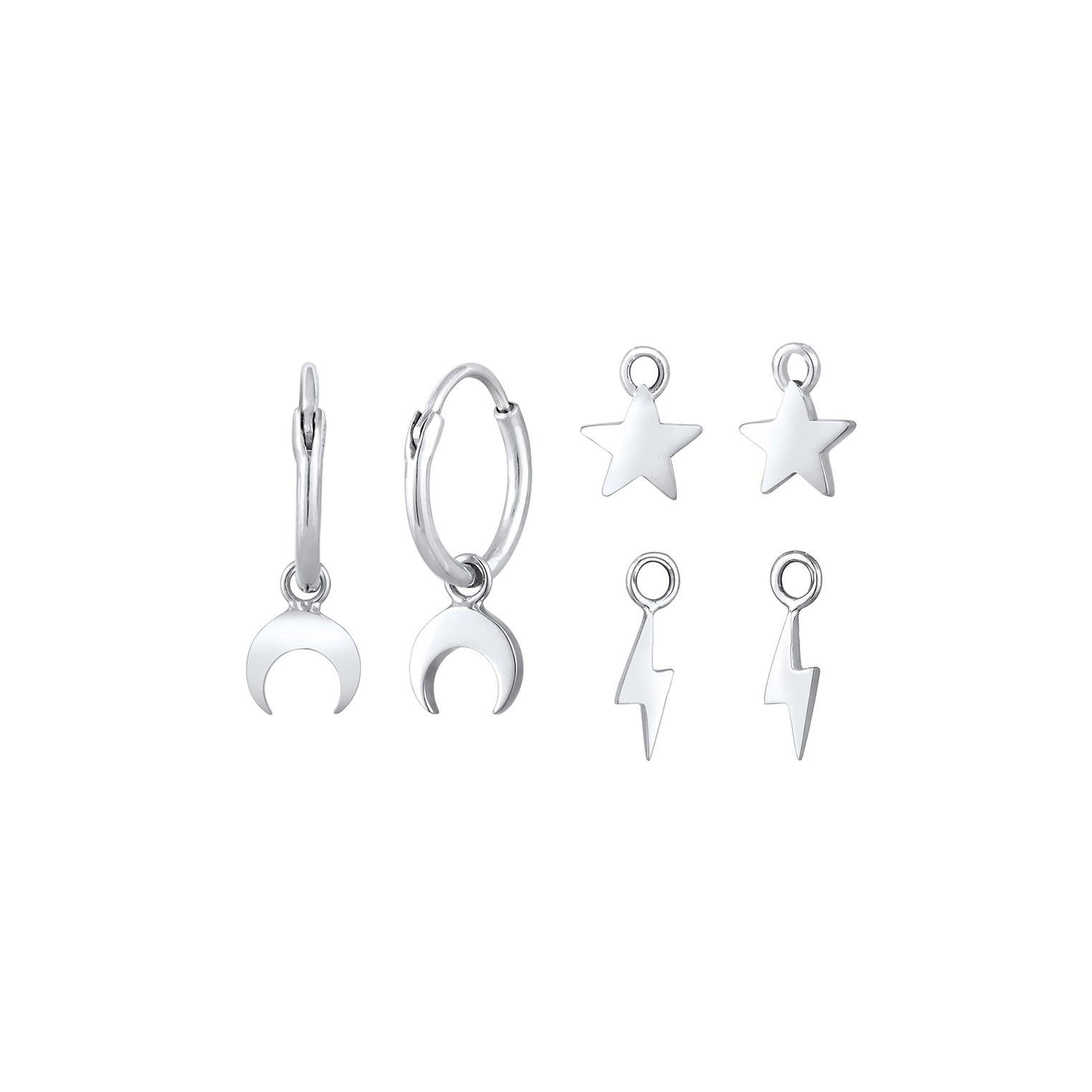 Silber - Elli | Creole Astro | 925er Sterling Silber