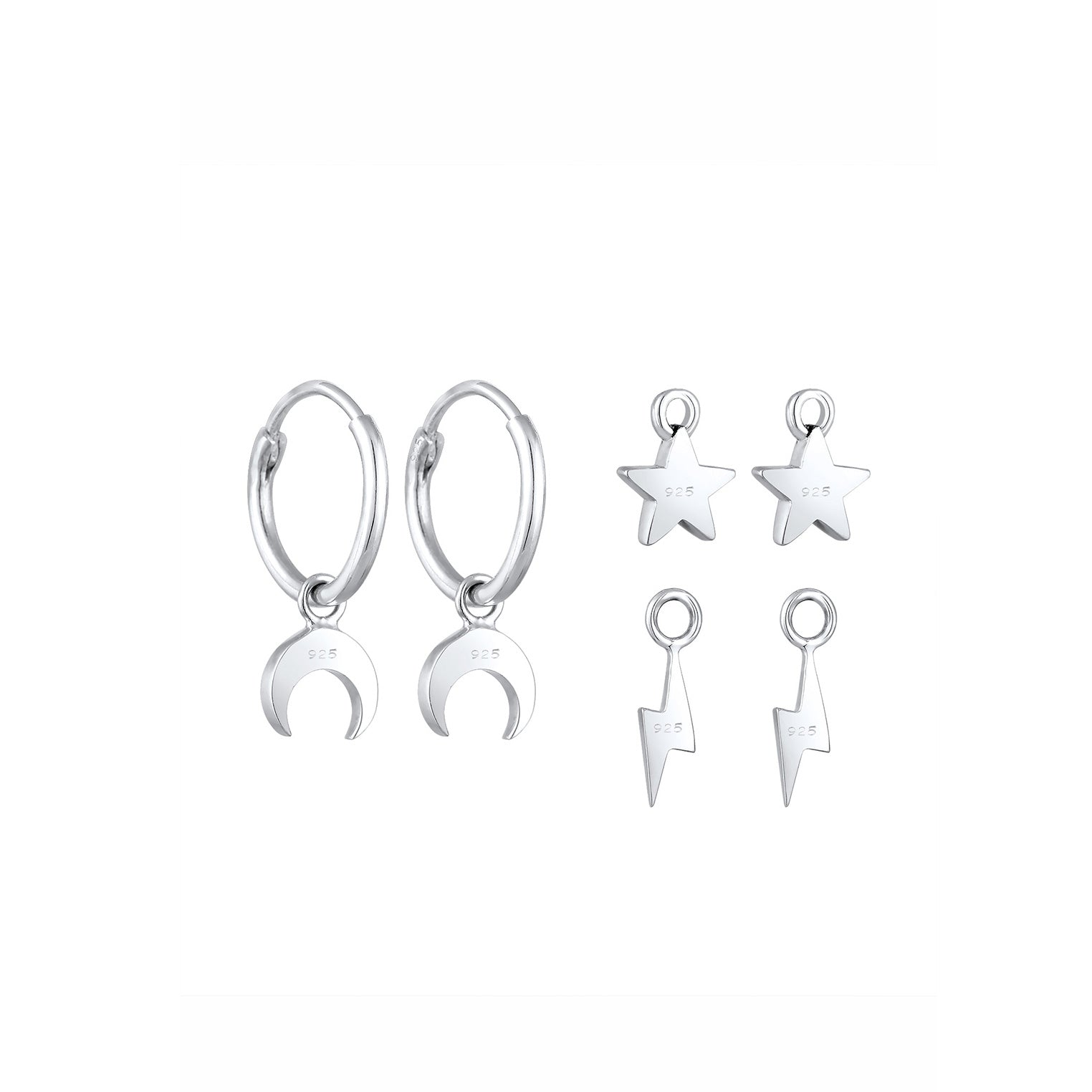 Silber - Elli | Creole Astro | 925er Sterling Silber