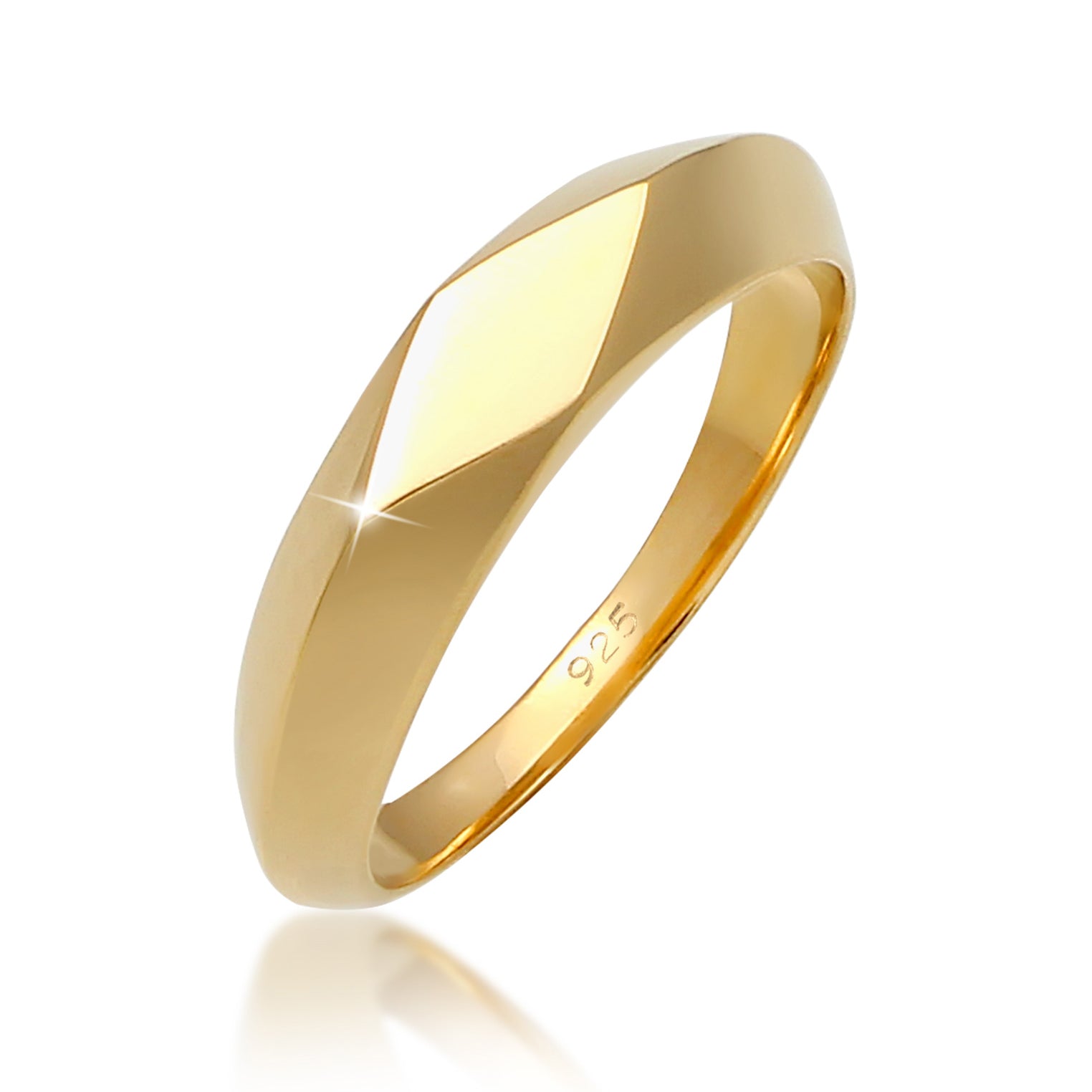 Gold - Elli | Pinky Ring | 925 Sterling Silber vergoldet