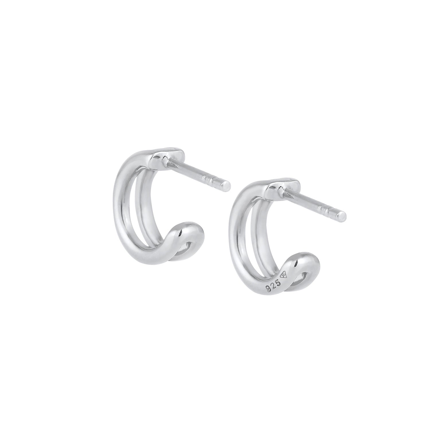 Silber - Elli | Mini Creolen Basic | 925er Sterling Silber