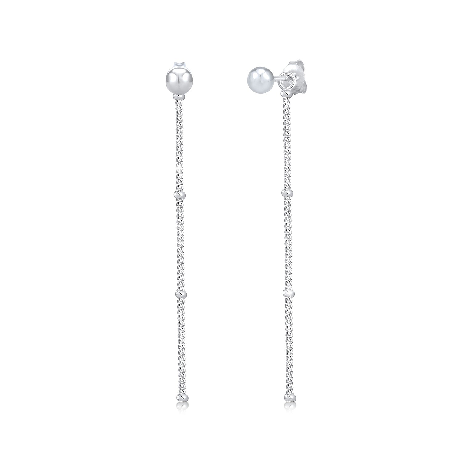 Silber - Elli | Kugel-Ohrhänger Geo | 925er Sterling Silber