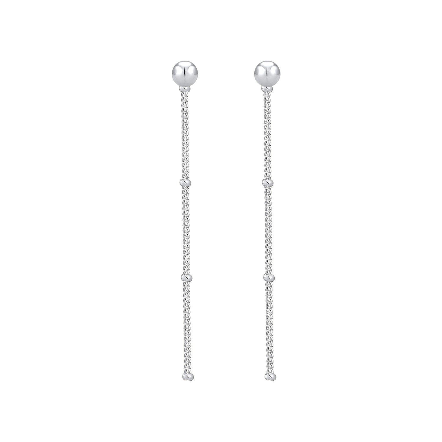 Silber - Elli | Kugel-Ohrhänger Geo | 925er Sterling Silber