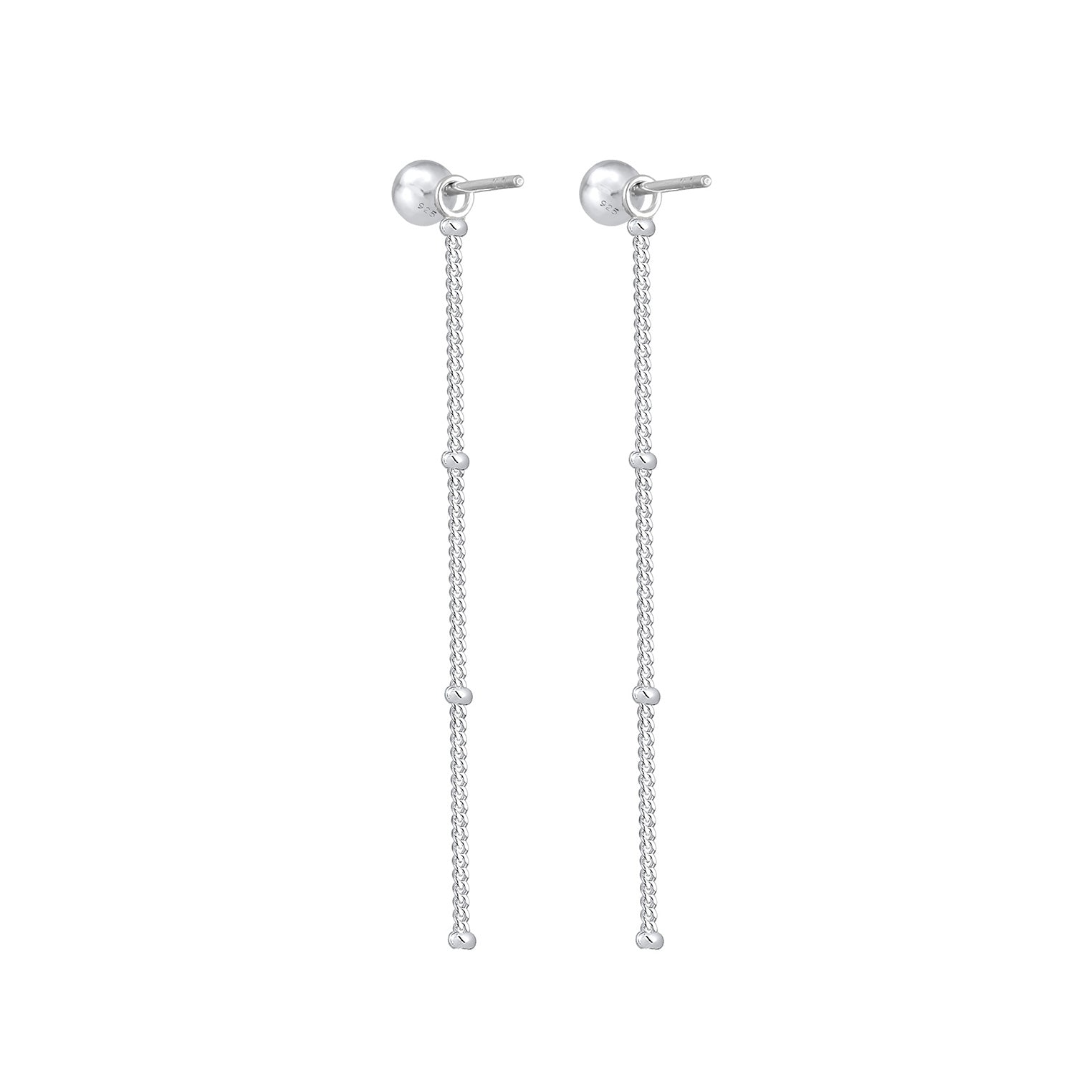 Silber - Elli | Kugel-Ohrhänger Geo | 925er Sterling Silber