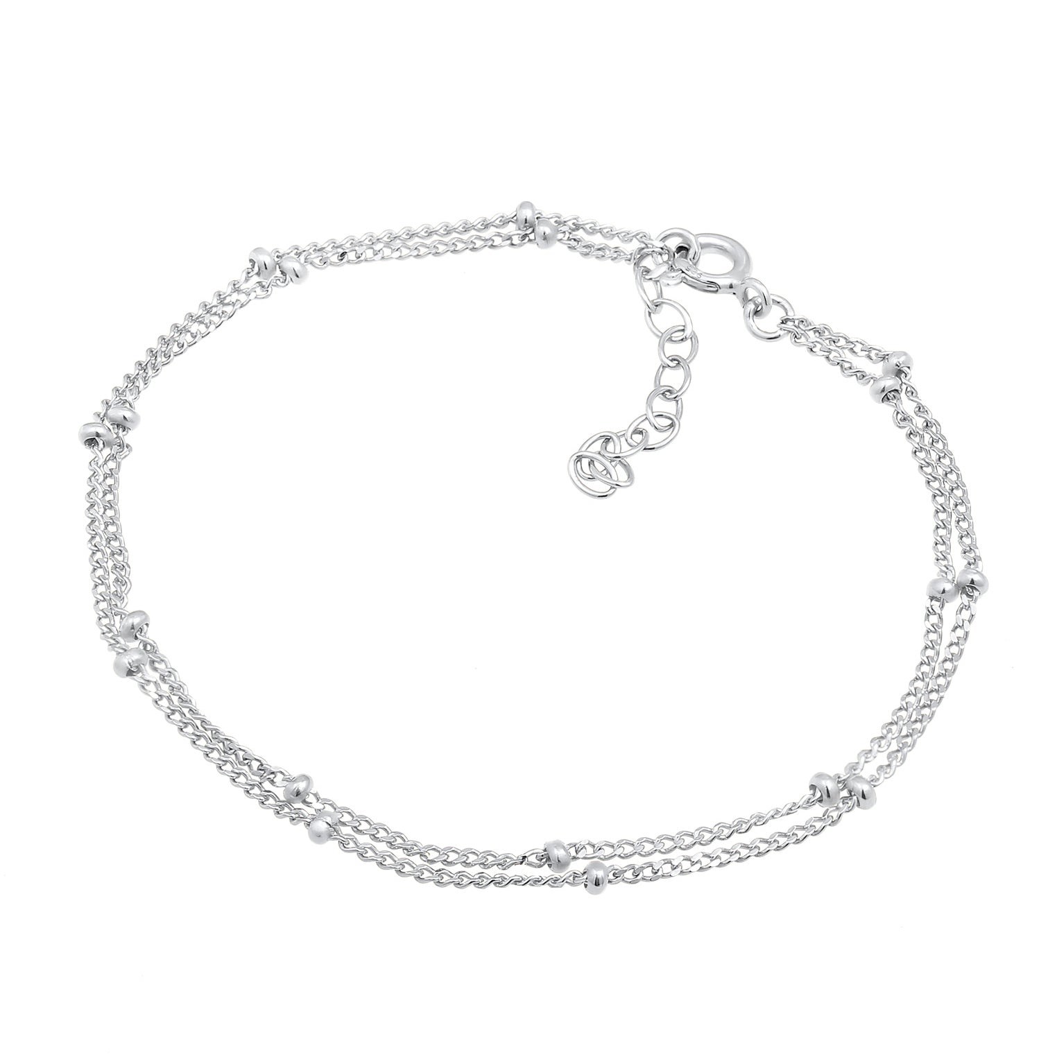 Silber - Elli | Gliederarmband Kugel | 925er Sterling Silber