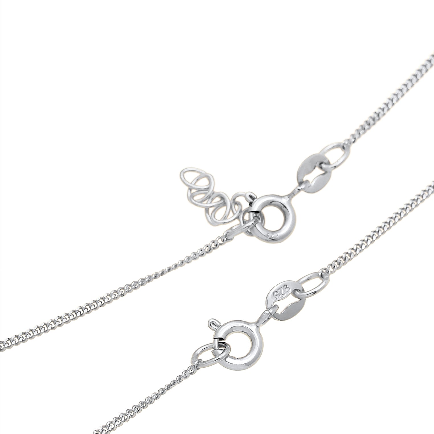 Silber - Elli | Mutter-Kind-Kettenset Geo | 925er Sterling Silber
