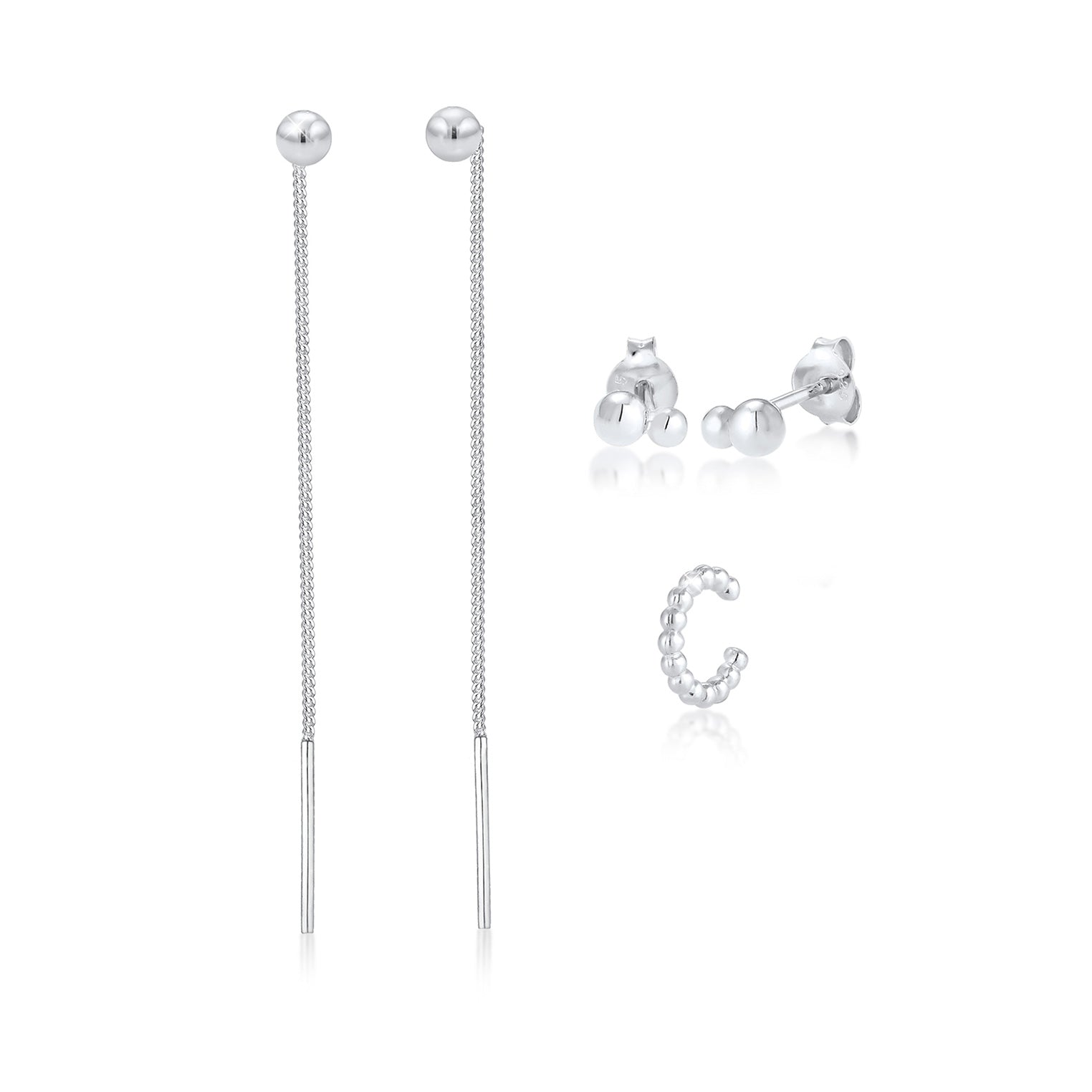 Silber - Elli | Ohrringset | 925er Sterling Silber