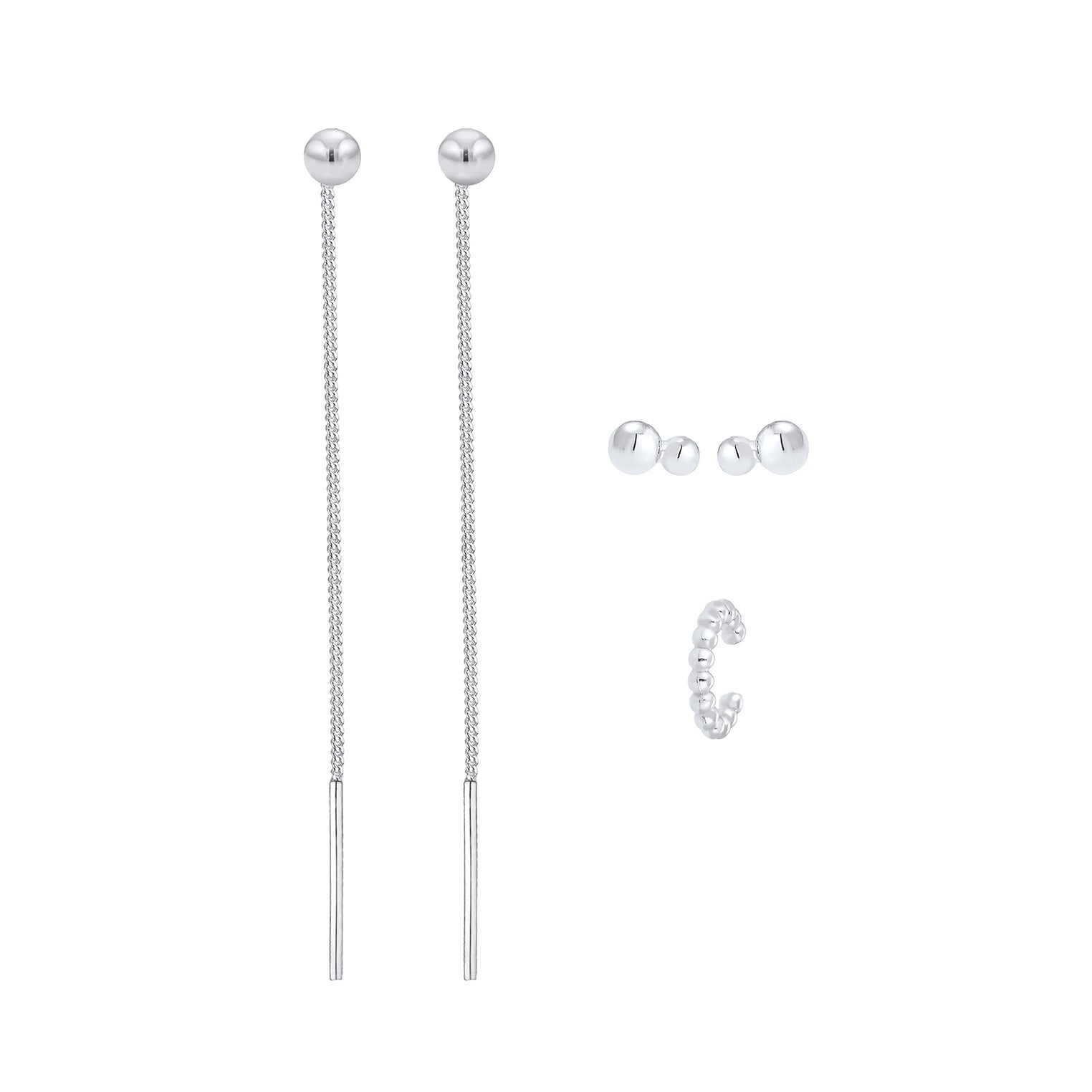 Silber - Elli | Ohrringset | 925er Sterling Silber