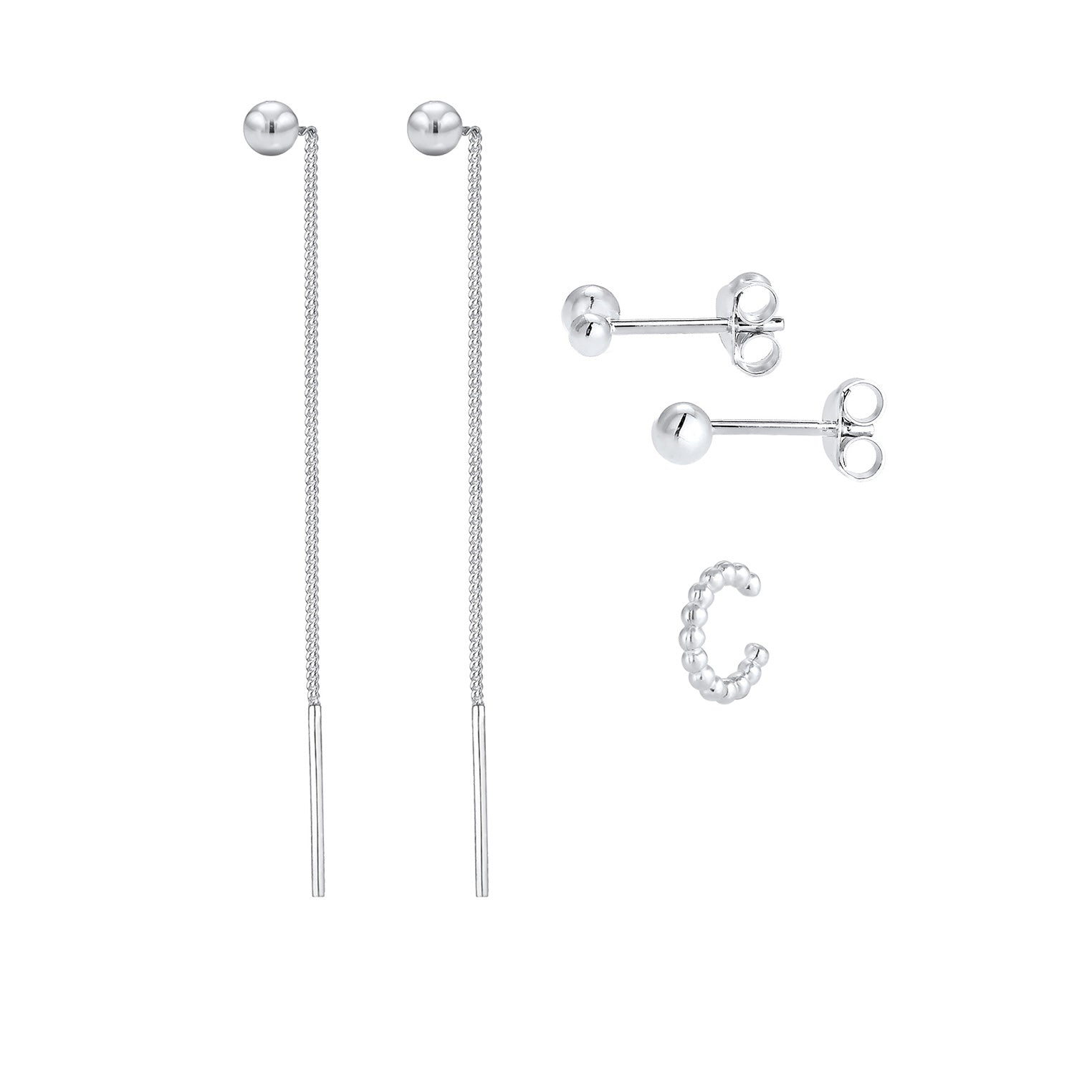 Silber - Elli | Ohrringset | 925er Sterling Silber