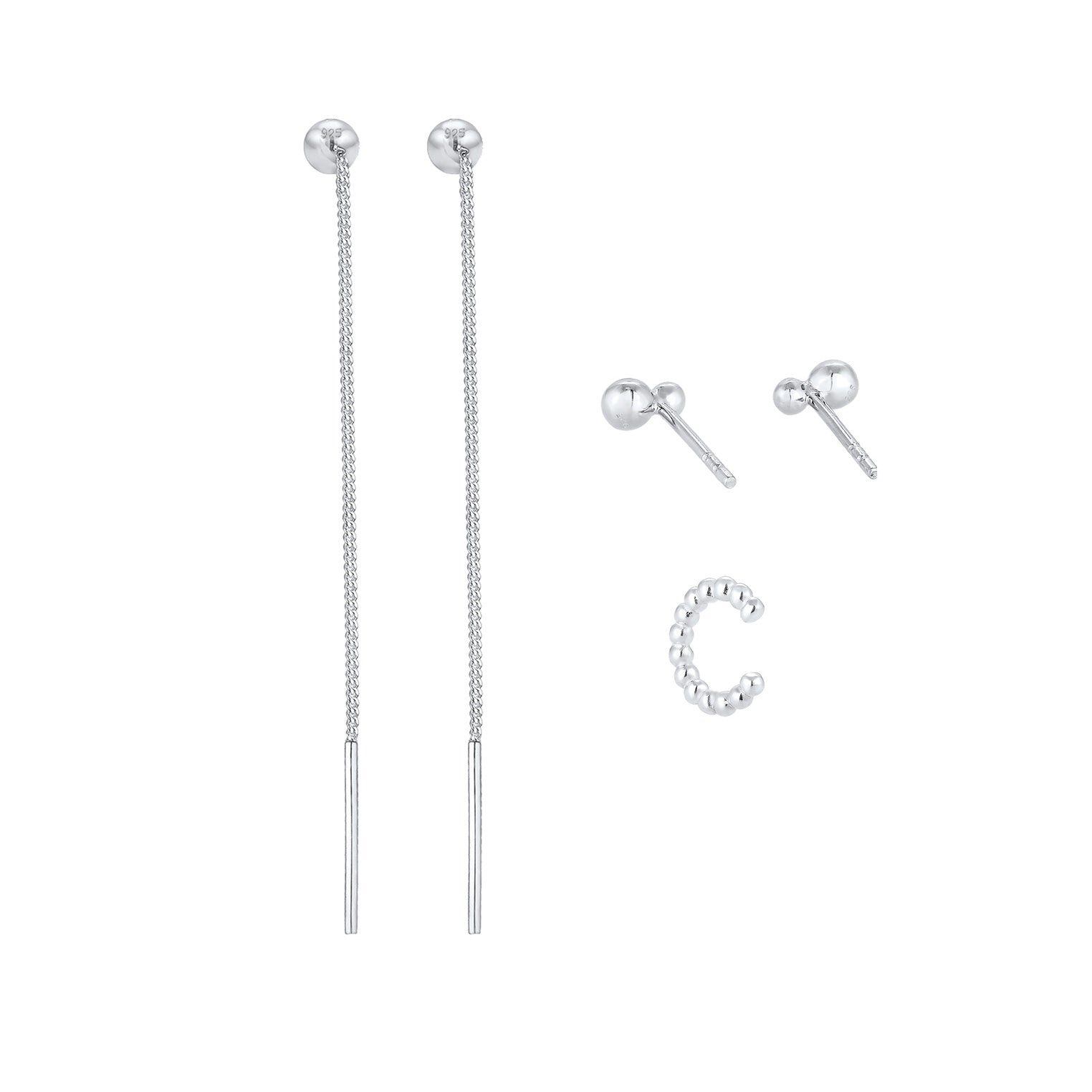 Silber - Elli | Ohrringset | 925er Sterling Silber