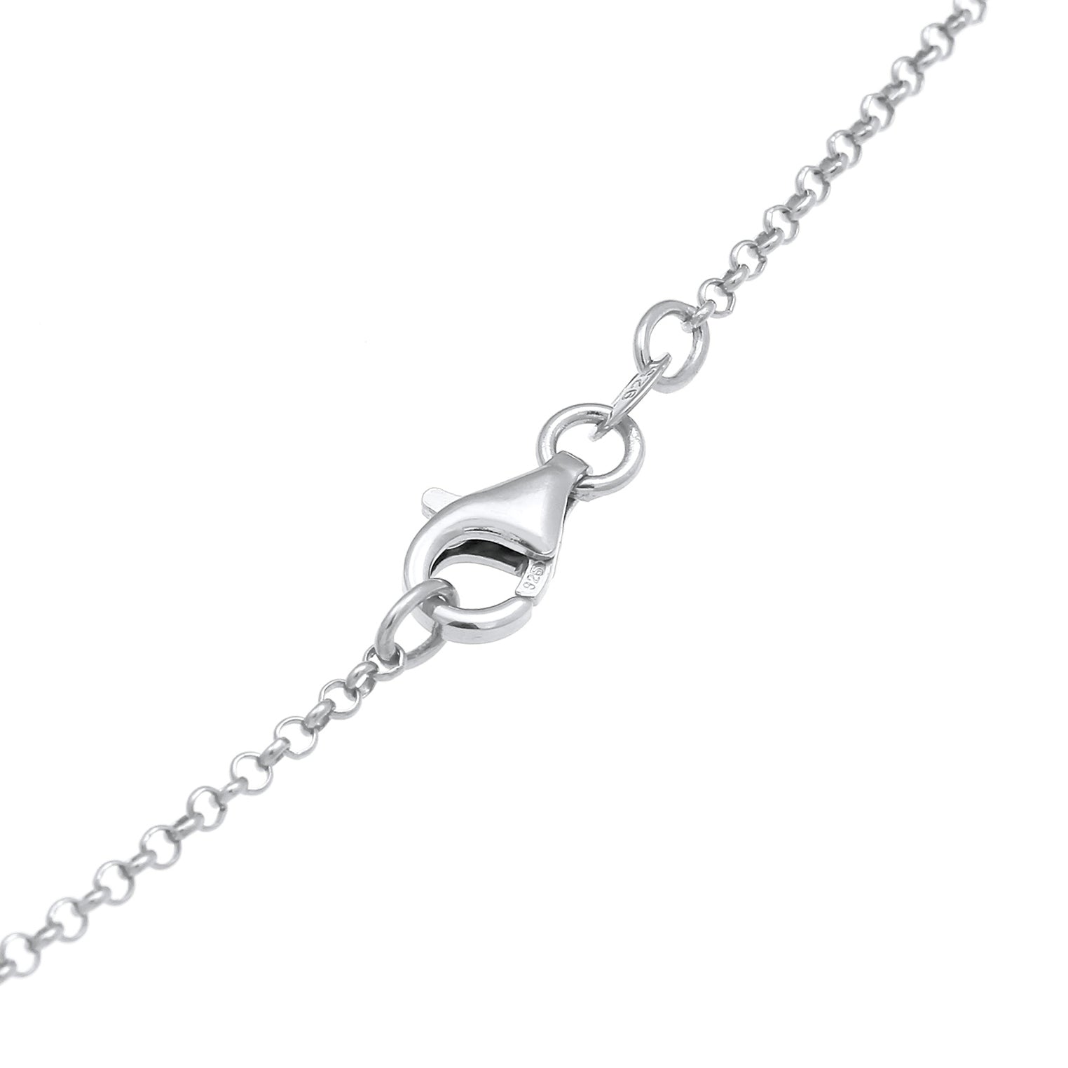 Silber - Elli | Layer-Halskette | Kristall (Weiß) | 925er Sterling Silber