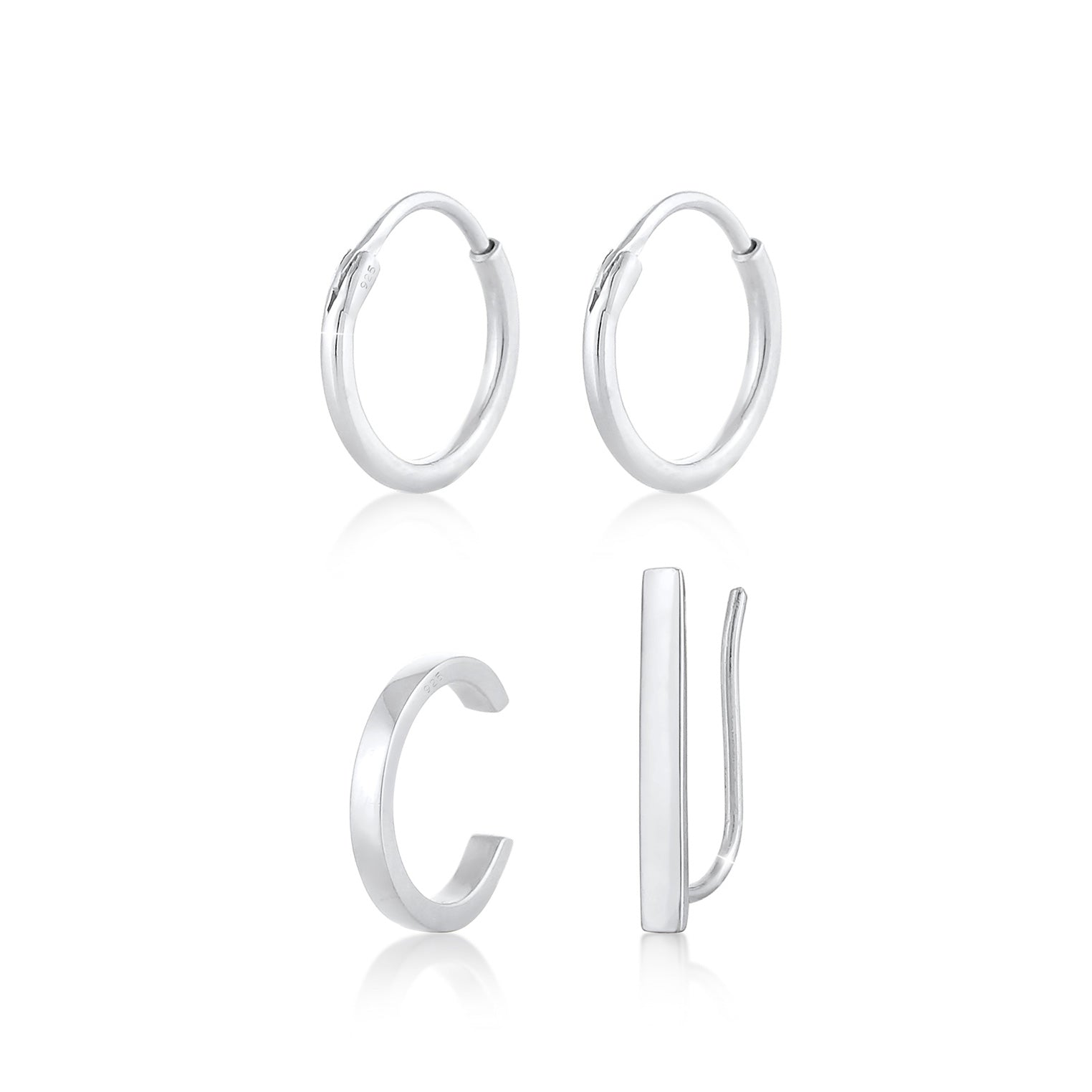 Silber - Elli | Ohrringset | 925er Sterling Silber