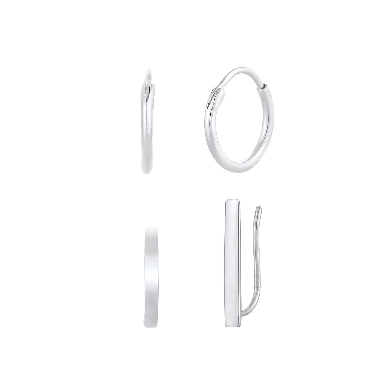 Silber - Elli | Ohrringset | 925er Sterling Silber