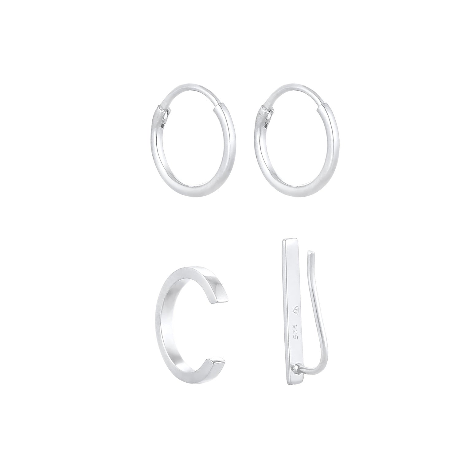 Silber - Elli | Ohrringset | 925er Sterling Silber