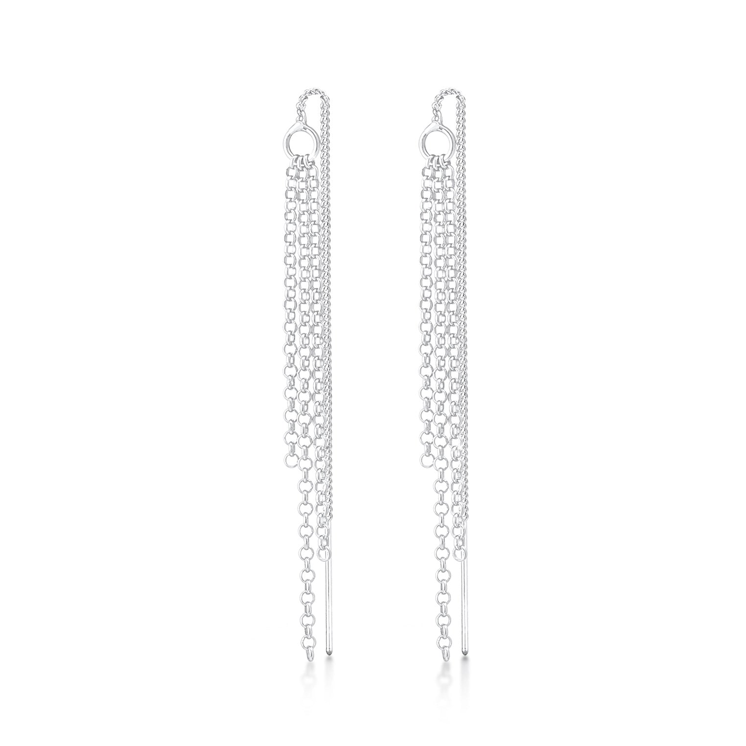 Silber - Elli | Ohrhänger Ear Chain | 925er Sterling Silber
