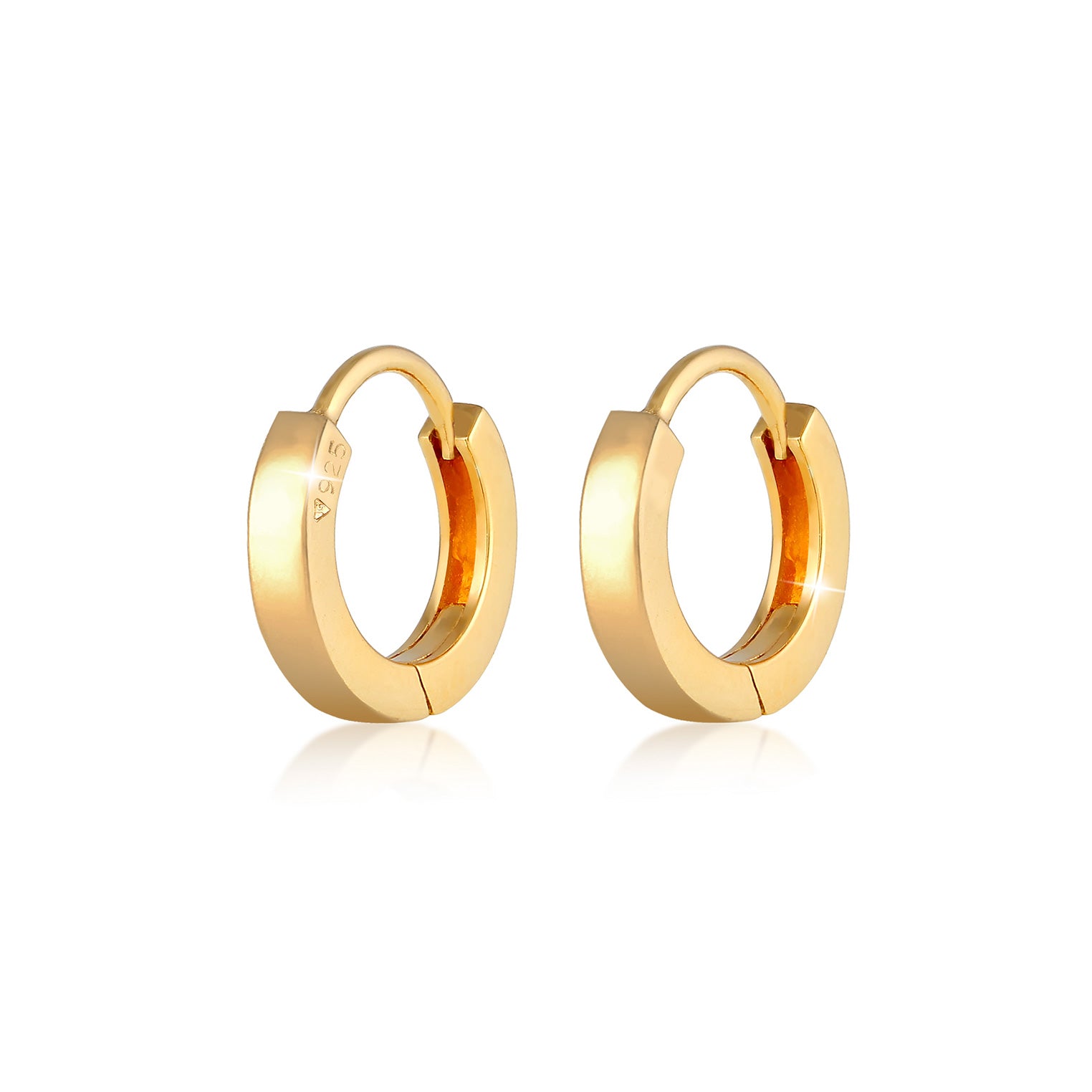 Gold - Elli | Creole | 925 Sterling Silber vergoldet