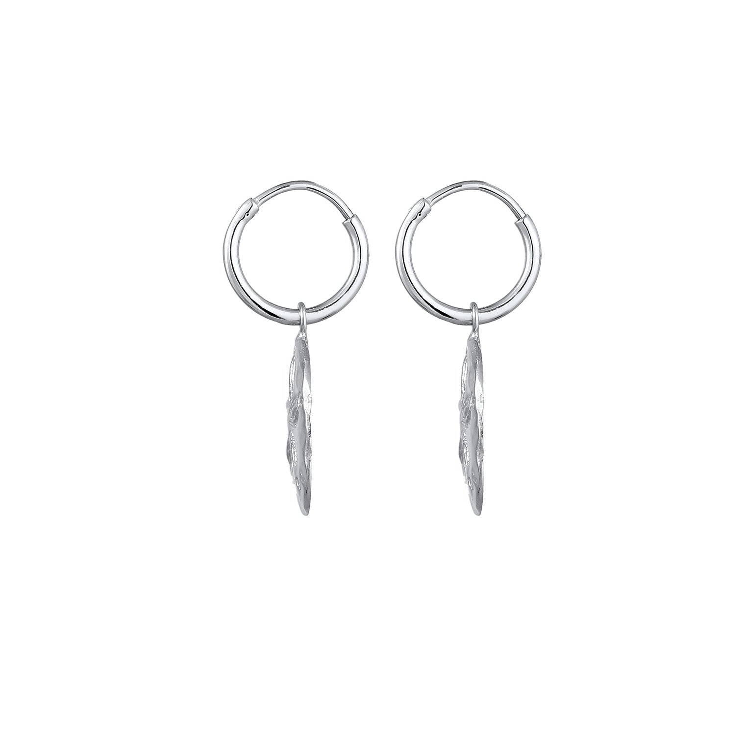 Silber - Elli | Creole Blume | 925er Sterling Silber